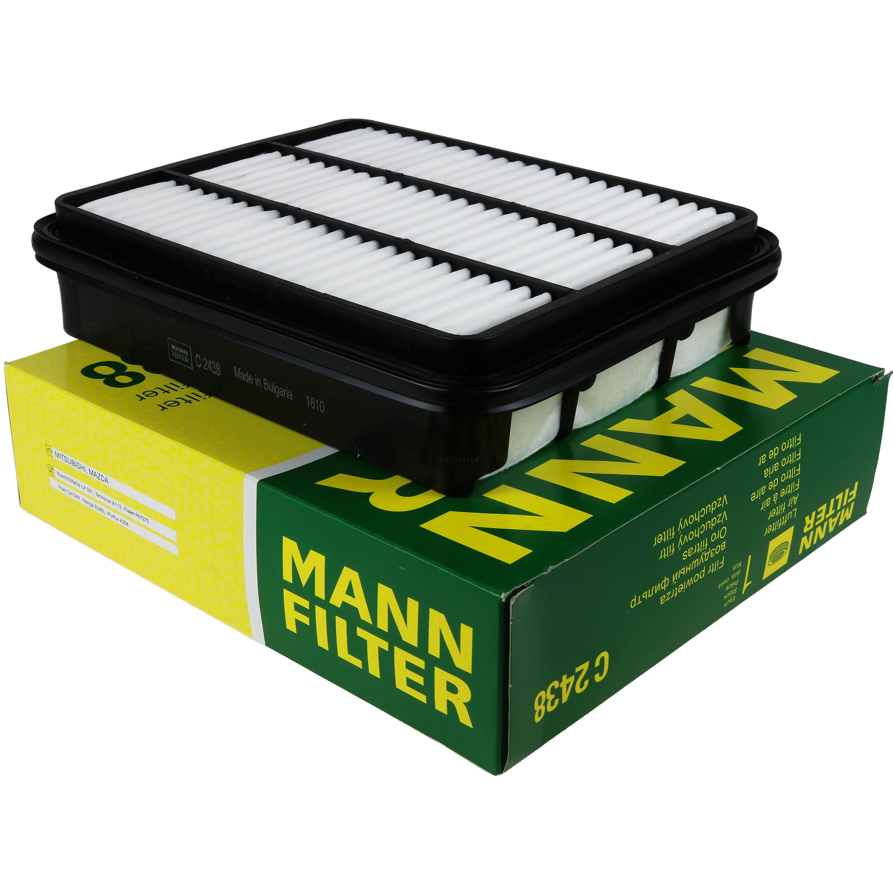MANN-FILTER Luftfilter für Mitsubishi Pajero Pinin H6_W H7_W 2.0 GDI 1.8 Space