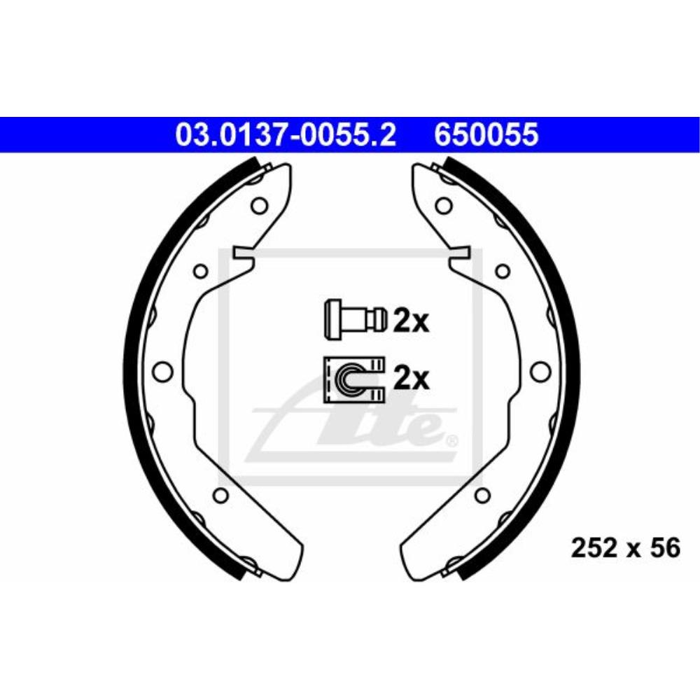 ATE 03.0137-0055.2 Bremsbackensatz