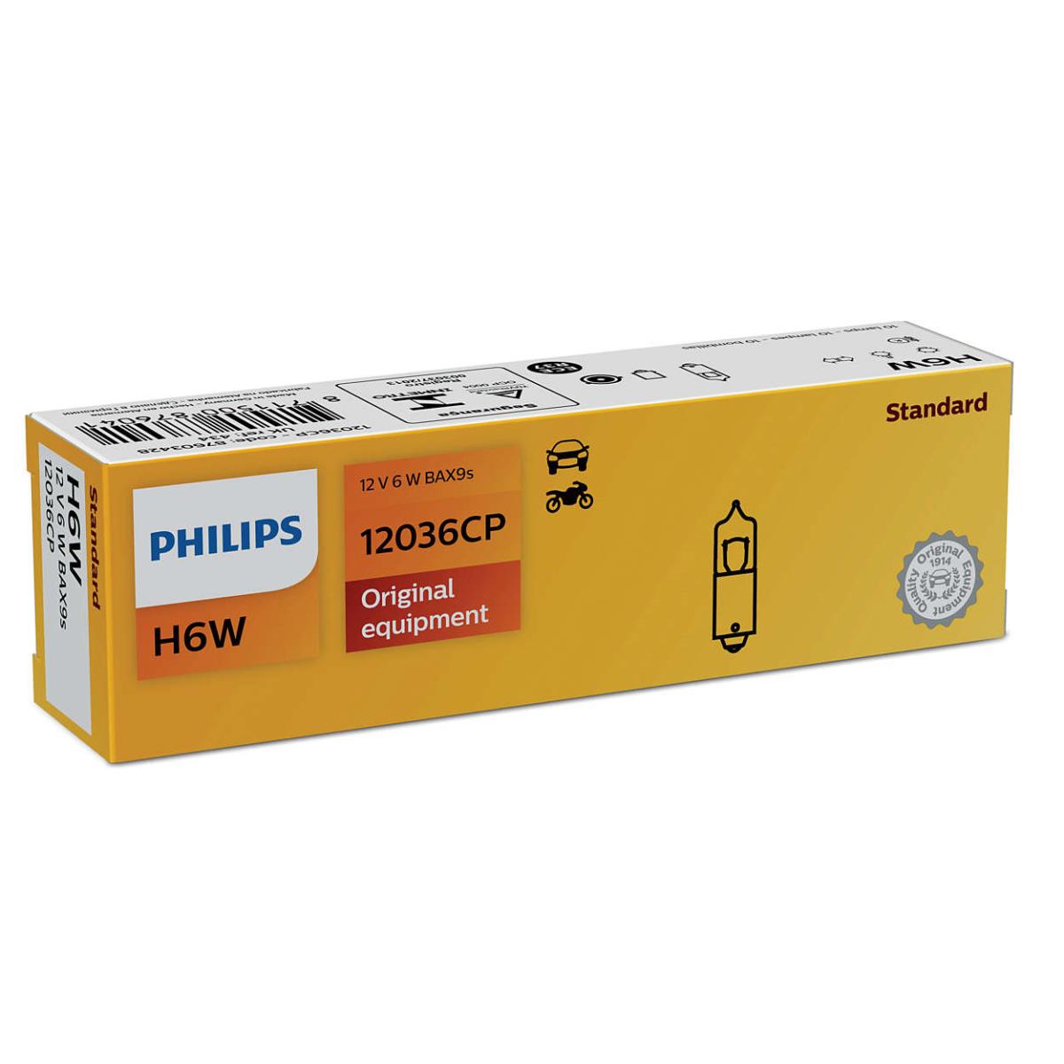 Philips Vision Set 10x H6W Lampe Birne