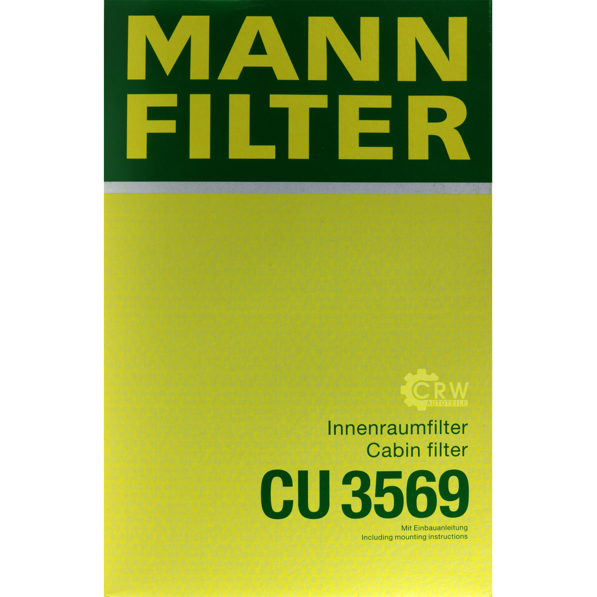MANN-FILTER Innenraumfilter Pollenfilter CU 3569