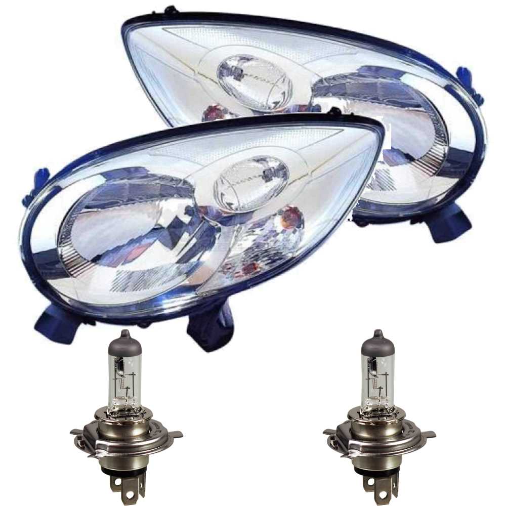 Scheinwerfer Set Satz Citroen C1 PM PN Bj. 05-14 Philips H4 für elektrische LWR
