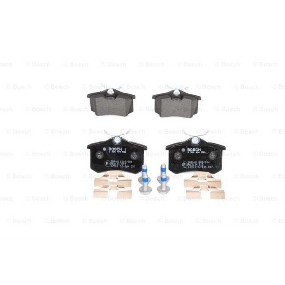 BOSCH Satz Bremsbeläge + Bremsscheiben Voll hinten für Peugeot 307 3A/C 3H 3E