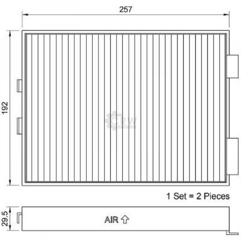 Filter Innenraumluft Innenraumfilter Pollenfilter für BMW 5er E39 Alpina B10