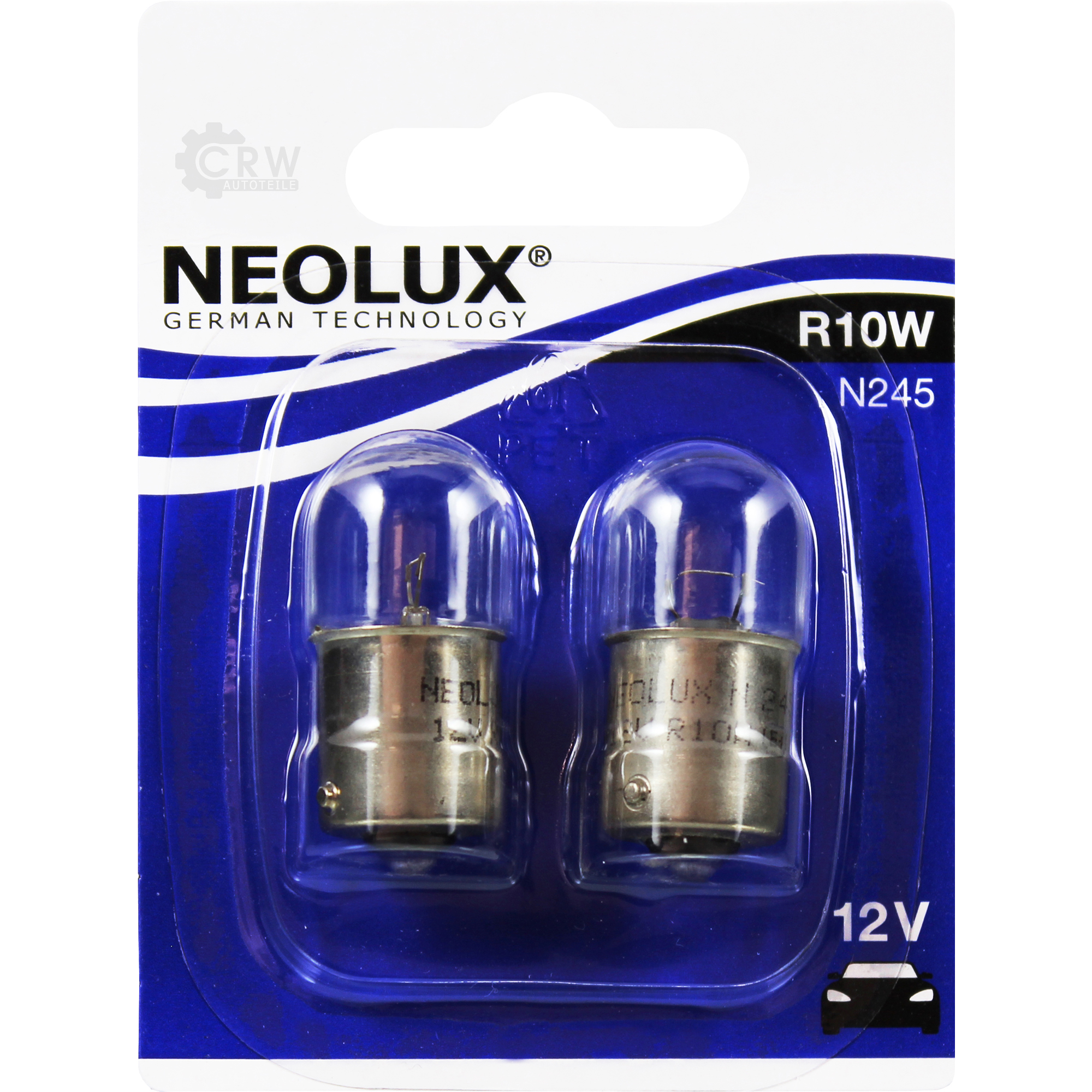 NEOLUX Standard R10W Sockel BA15s 12V Signalbeleuchtung und Innenbeleuchtung