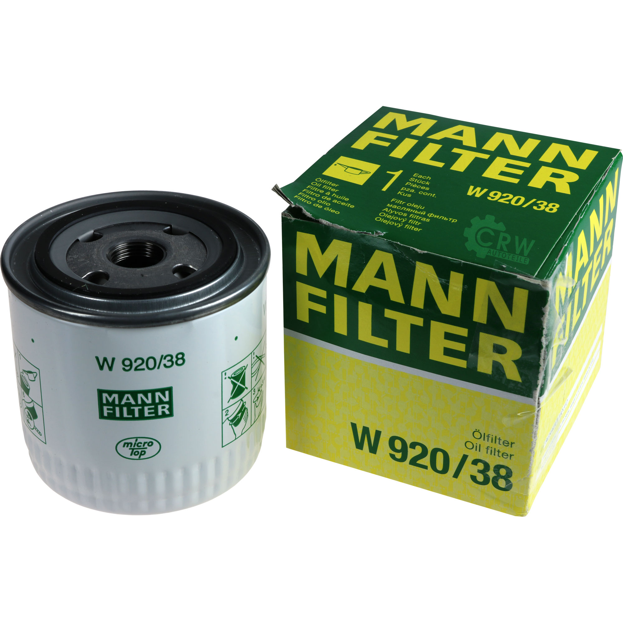 MANN-FILTER Ölfilter W 920/38 Oil Filter