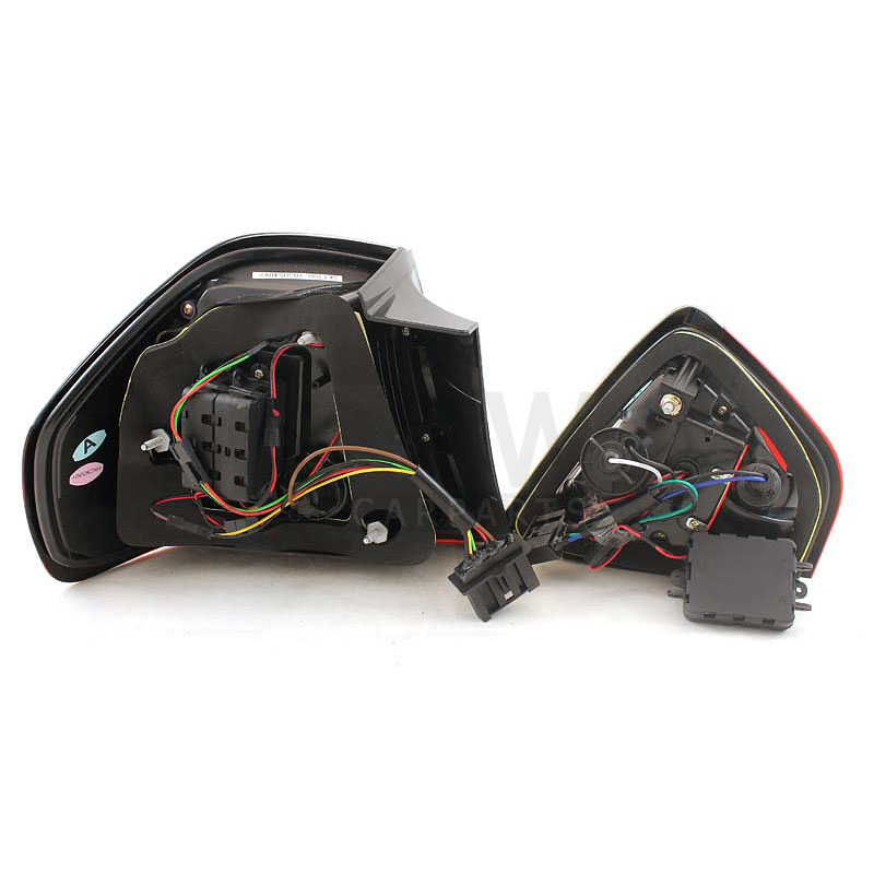 LED Lightbar Rückleuchten Set für BMW 3er E90 Limo Bj. 05-08 rot smoke schwarz