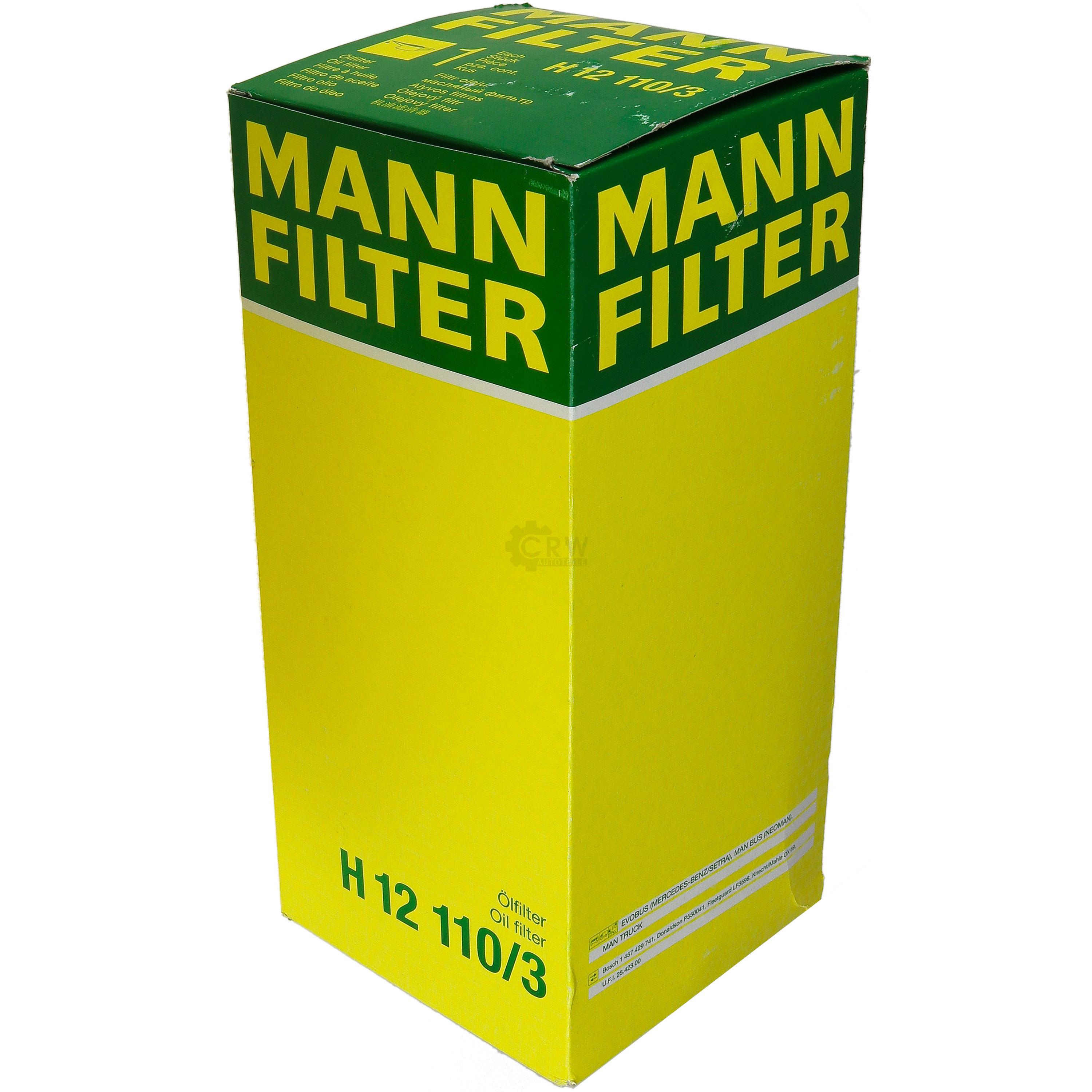 MANN Ölfilter H 12 110/3 Oil Filter