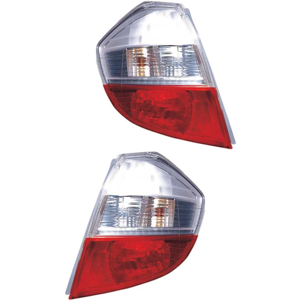 Rückleuchten Heckleuchten Set links & rechts rot für Honda Jazz III GE