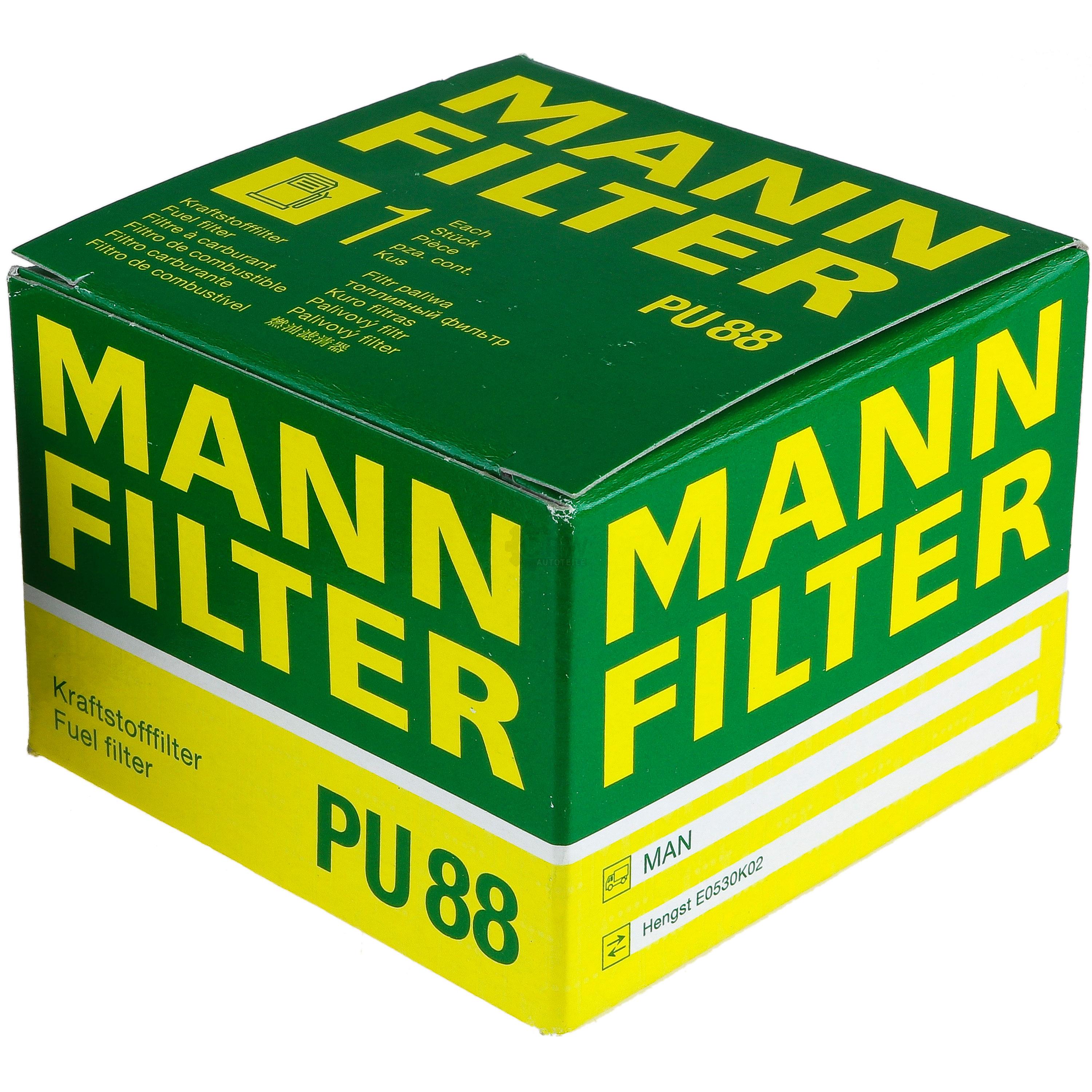 MANN-FILTER Kraftstofffilter PU 88 Fuel Filter
