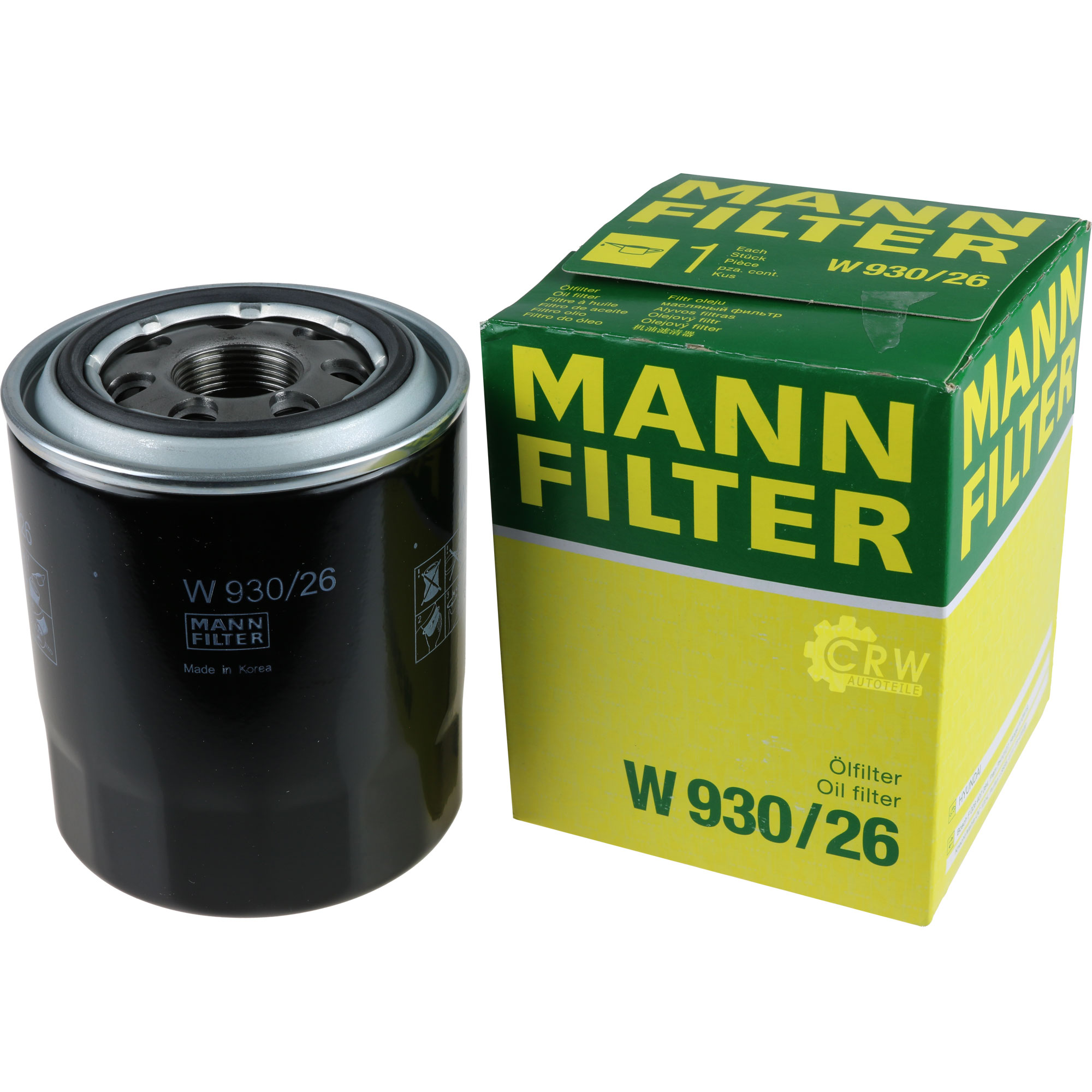 MANN-FILTER Ölfilter W 930/26 Oil Filter