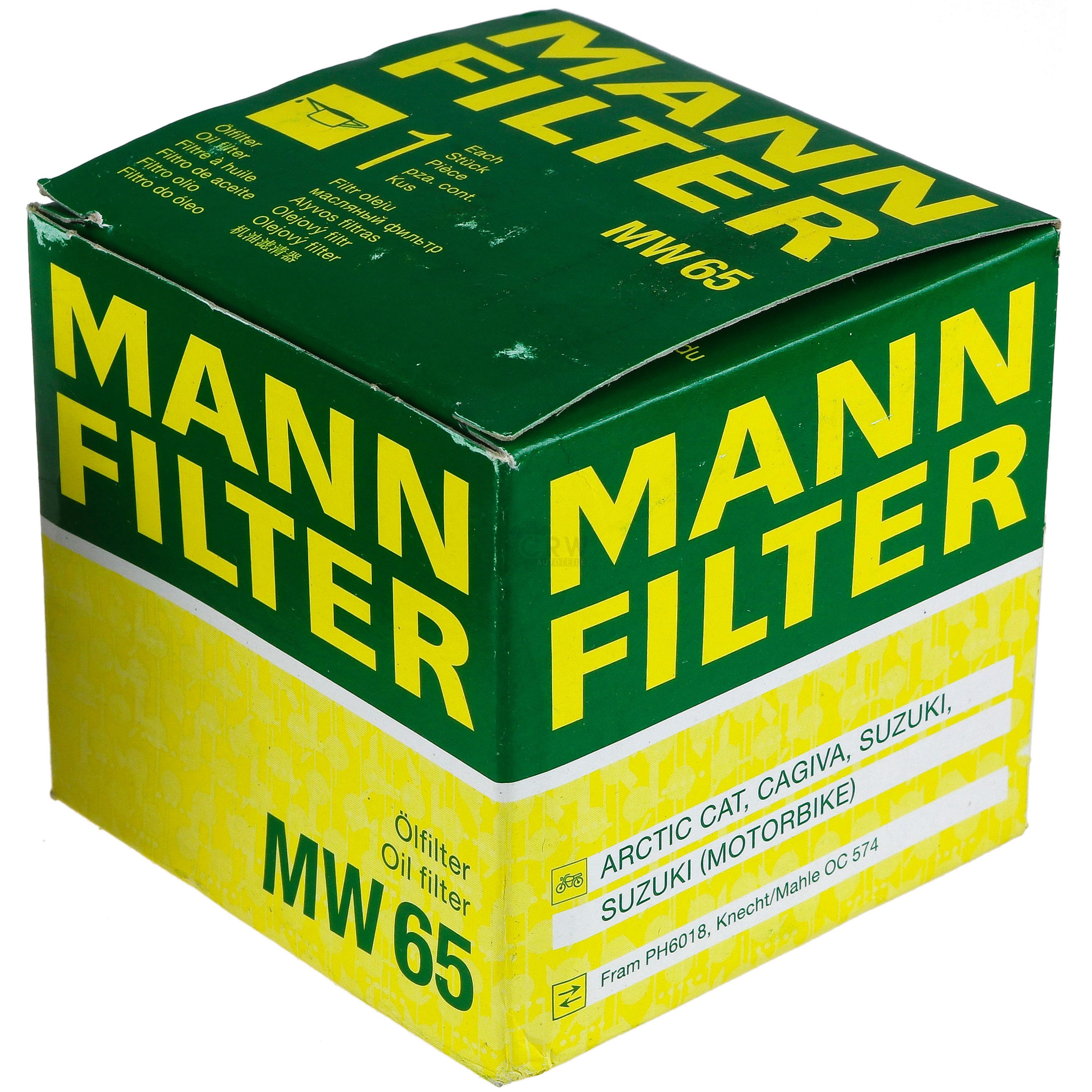 MANN-FILTER Ölfilter MW 65 Oil Filter