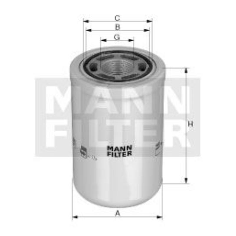 MANN-FILTER Hydraulikfilter für Automatikgetriebe WH 980/1