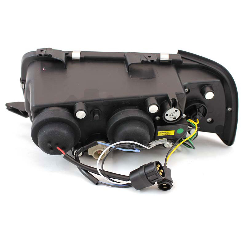 Scheinwerfer Set für Audi 80 B4 Typ 8C Bj. 91-94 LED Dragon Lights klar/chrom