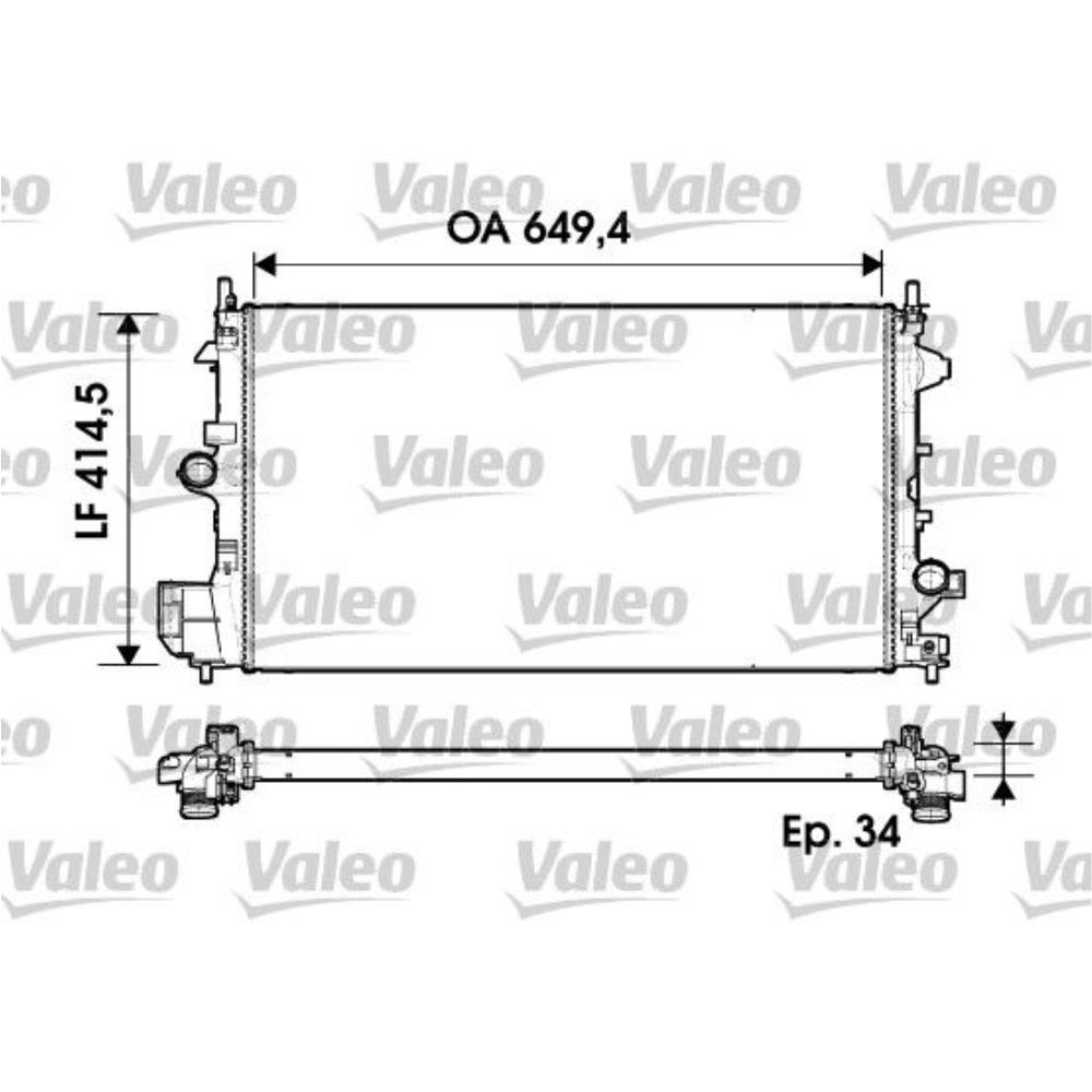 VALEO Wasserkühler Motorkühler Alu für Opel Vectra C Caravan Saab 9-3 Kombi