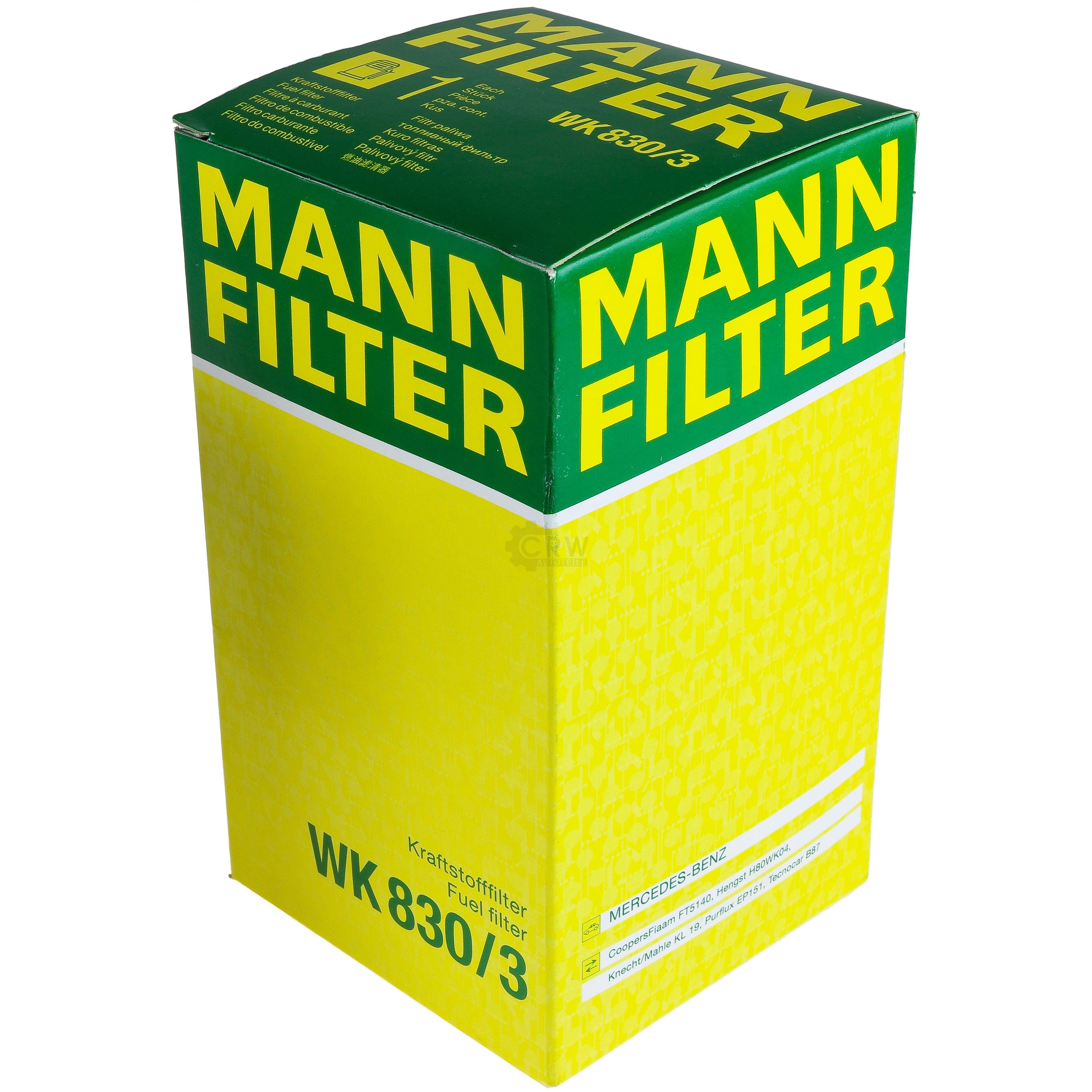 MANN-FILTER Kraftstofffilter WK 830/3 Fuel Filter