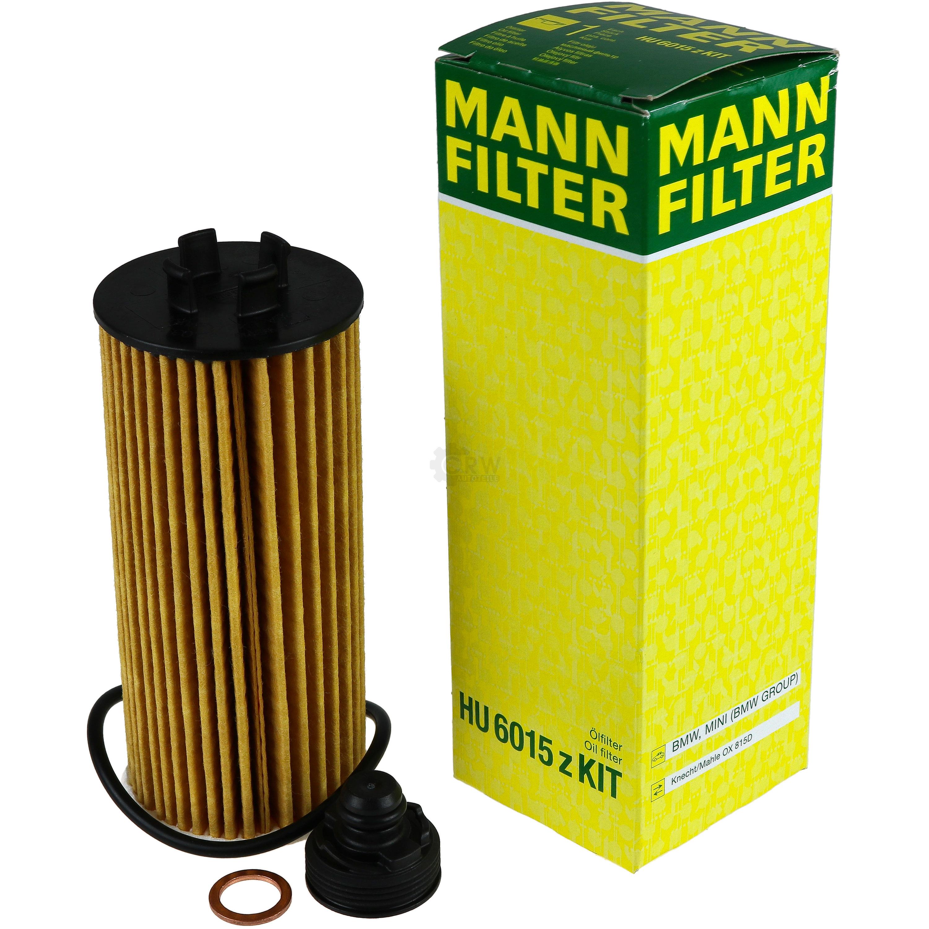 MANN-FILTER Ölfilter HU 6015 z KIT Oil Filter
