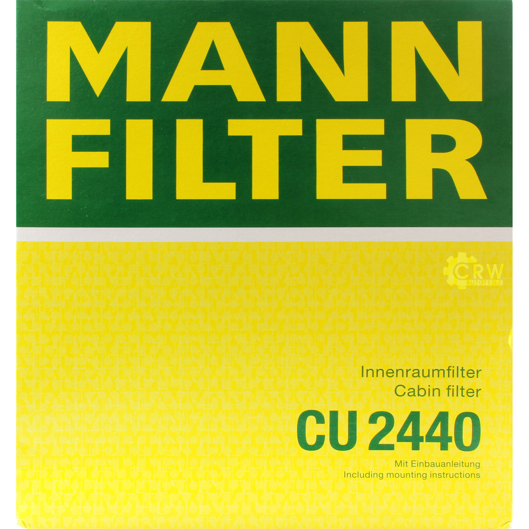 MANN-FILTER Innenraumfilter Pollenfilter CU 2440