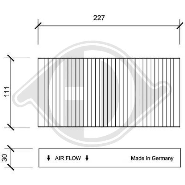 Filter Innenraumluft Innenraumfilter Aktivkohlefilter für Honda CR-V II RD_