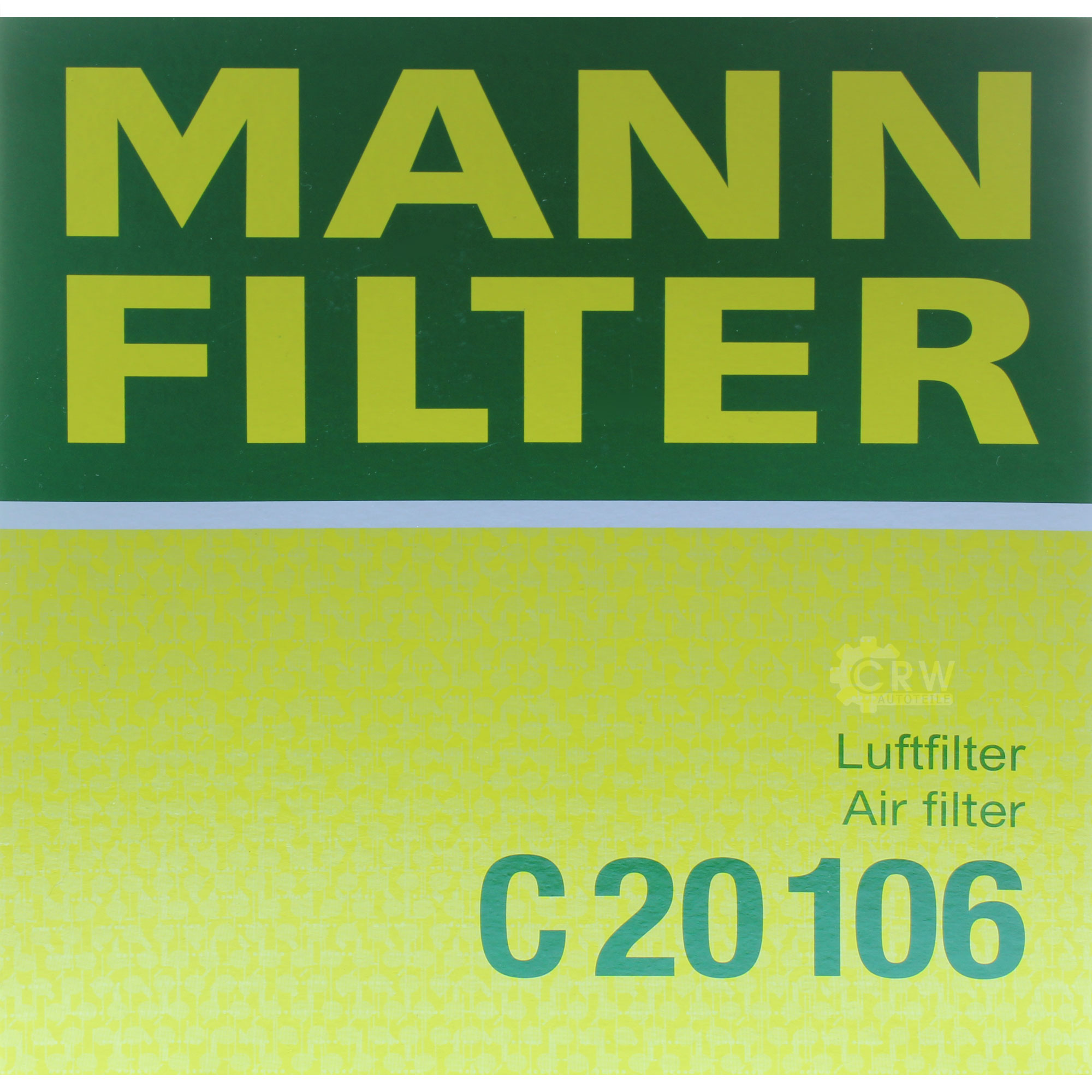 MANN-FILTER Luftfilter für Opel Corsa D S07 1.2 1.4