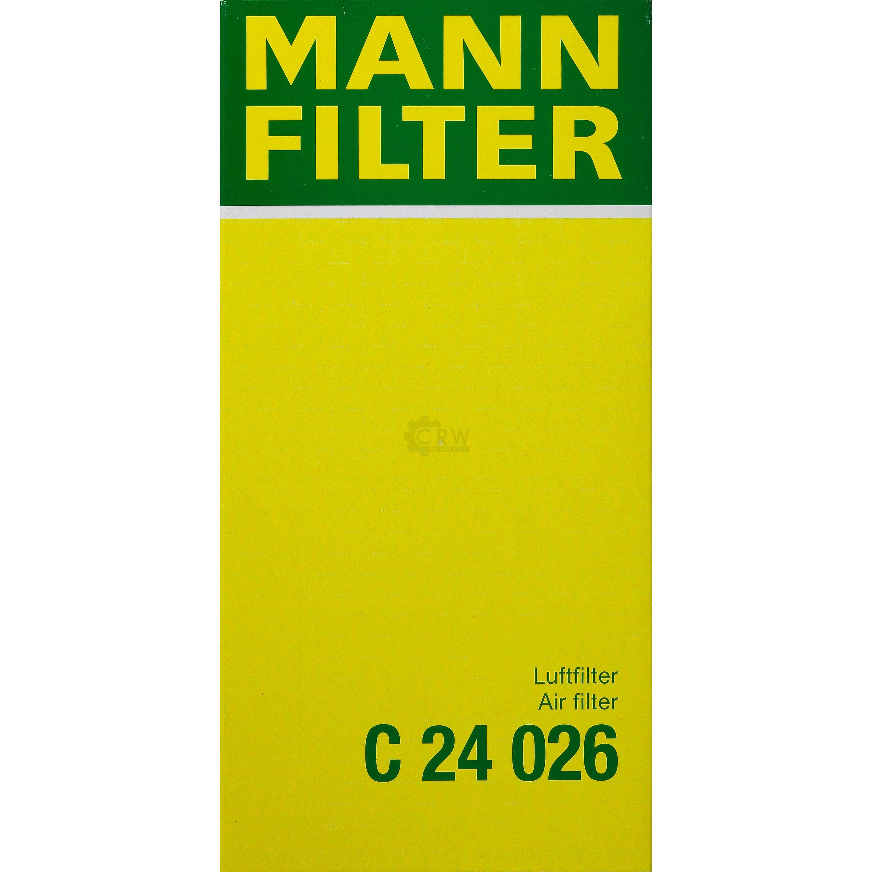 MANN-FILTER Luftfilter für Peugeot 208 CA_ CC_ 1.2 PureTech 82 2008 I CU_ UB_