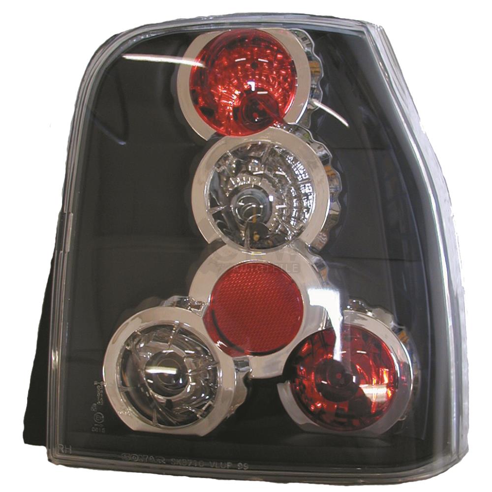 Rückleuchten Set links & rechts für VW Lupo Seat Arosa 97-00 Klarglas schwarz