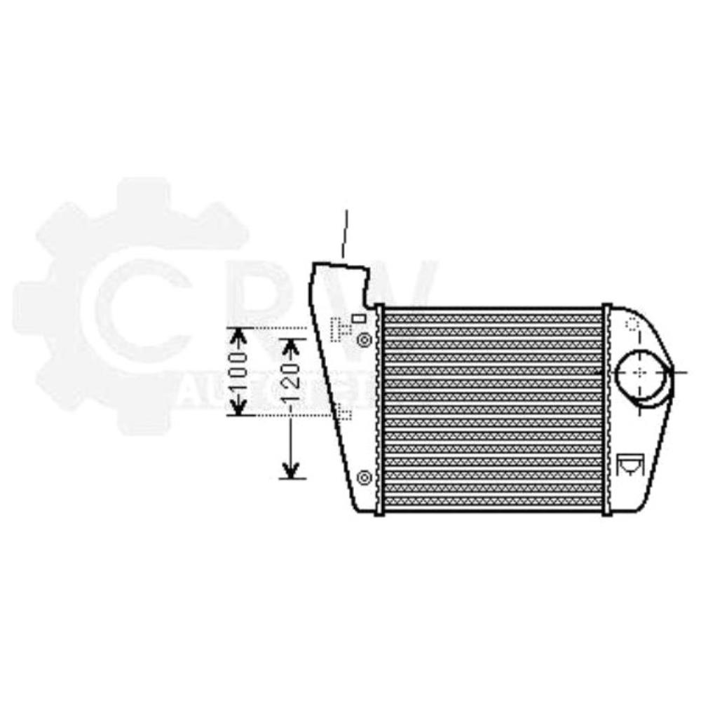 Ladeluftkühler Ladeluft Kühler für Audi A6 Allroad Avant 4F2 C6 4F5
