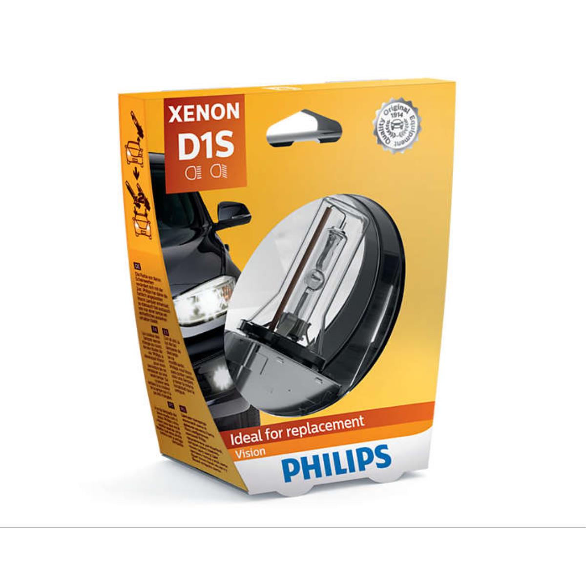 Xenonbrenner Gasentladungslampe Philips Vision D1S 85V/35W PK32d-2 4600K