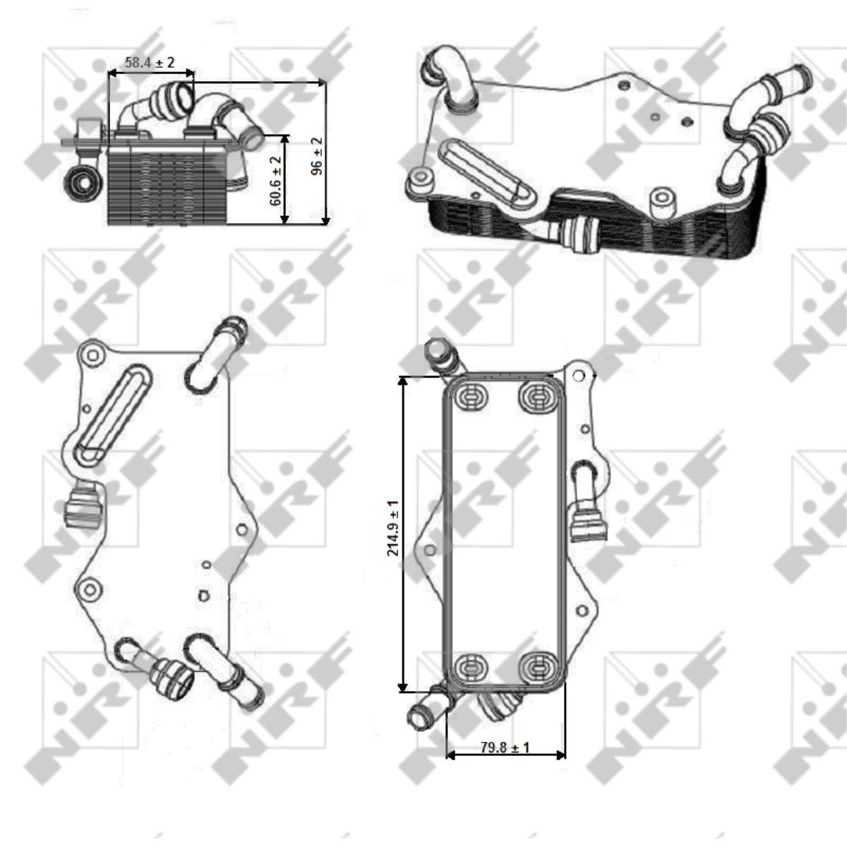 Ölkühler Automatikgetriebe 31269 für Audi A7 Sportback 4GA