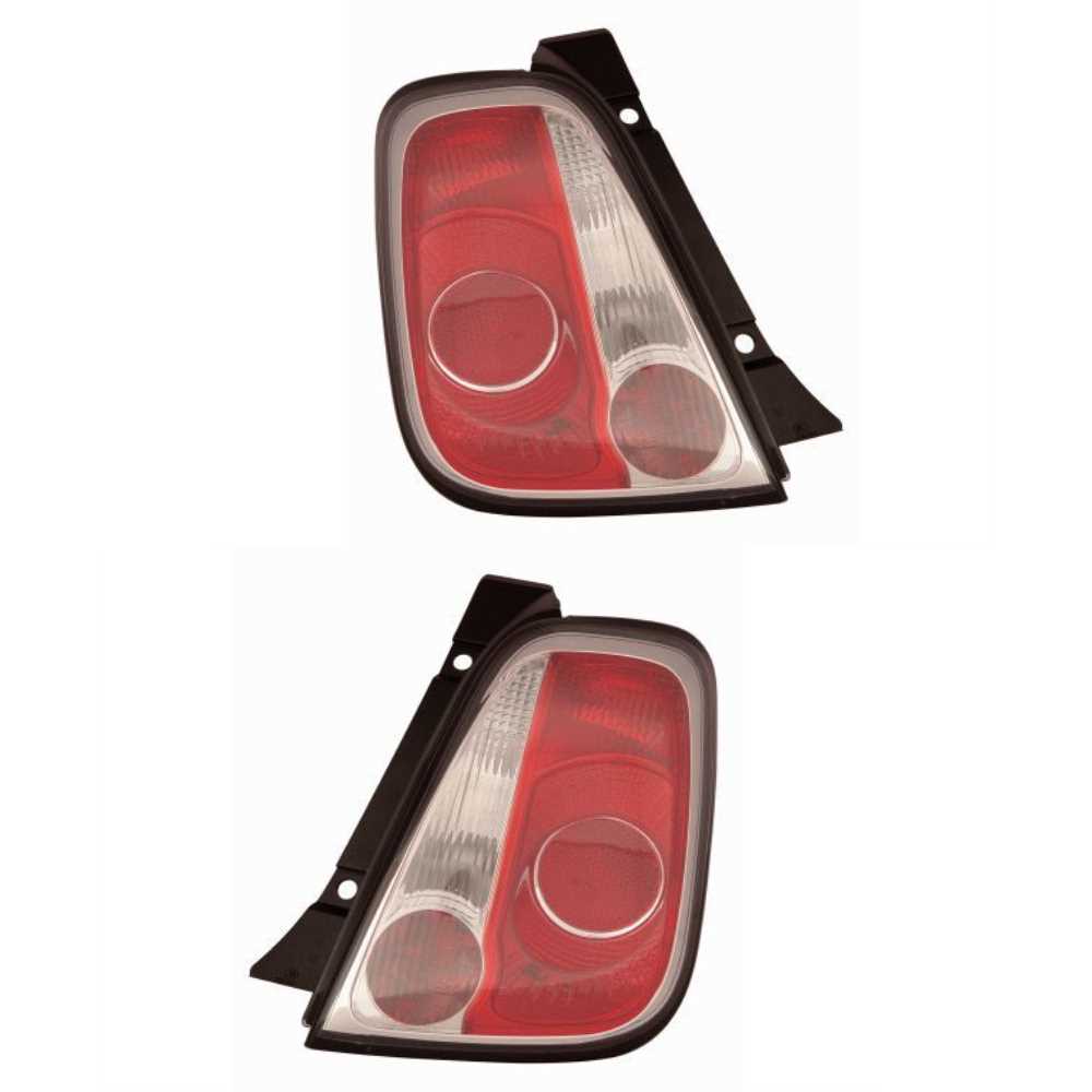 Rückleuchten Heckleuchten Set links & rechts für Fiat 500/595/695 312_