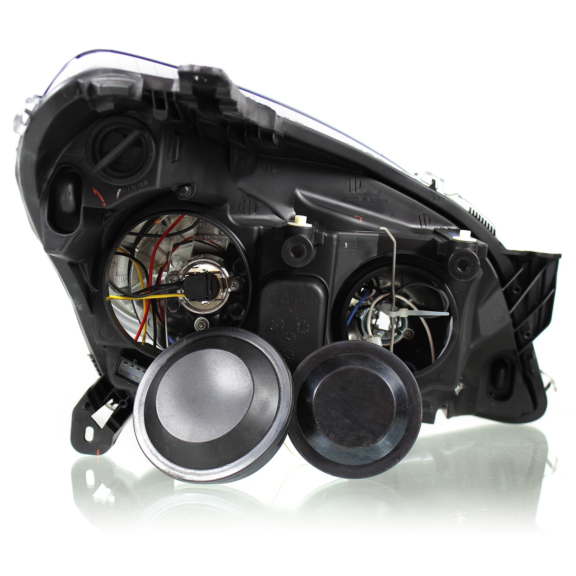 Halogen Scheinwerfer links für Opel  Astra H 01.07-> H7/H1 ohne Motor