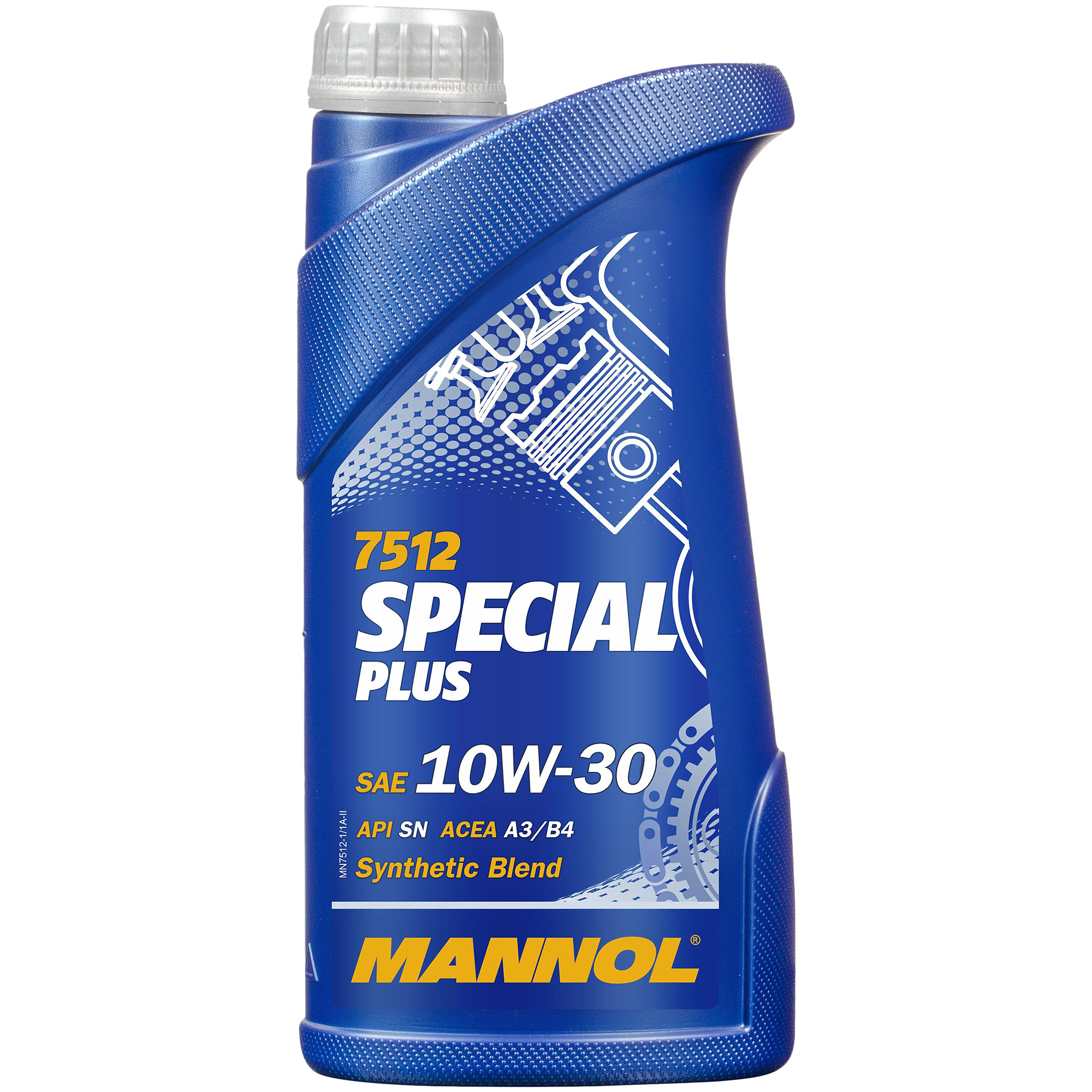 MANNOL 1 Liter 7512 Special Plus 10W-30 Premium Motoröl API SN ACEA A3/B3