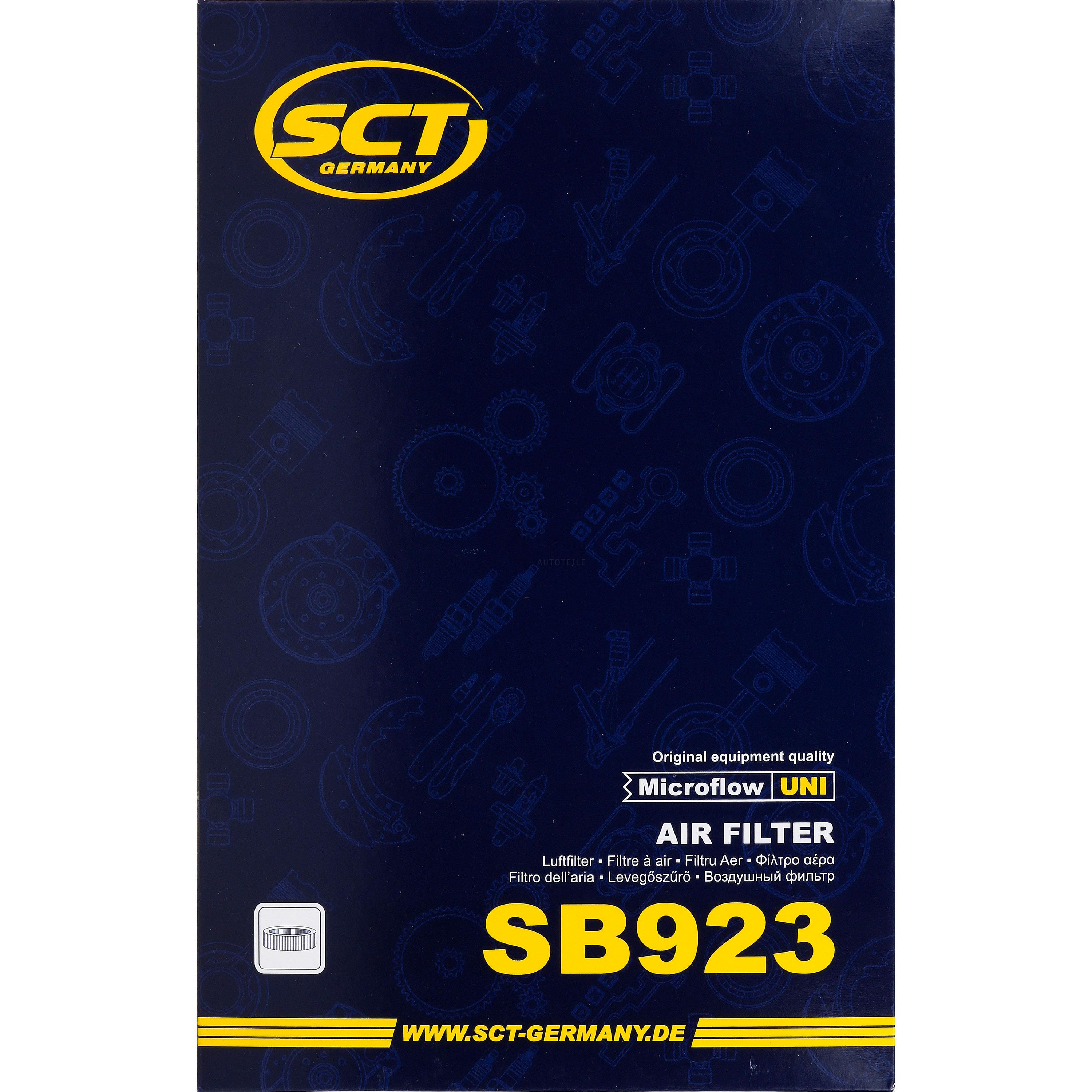SCT Luftfilter Motorluftfilter SB 923 Air Filter