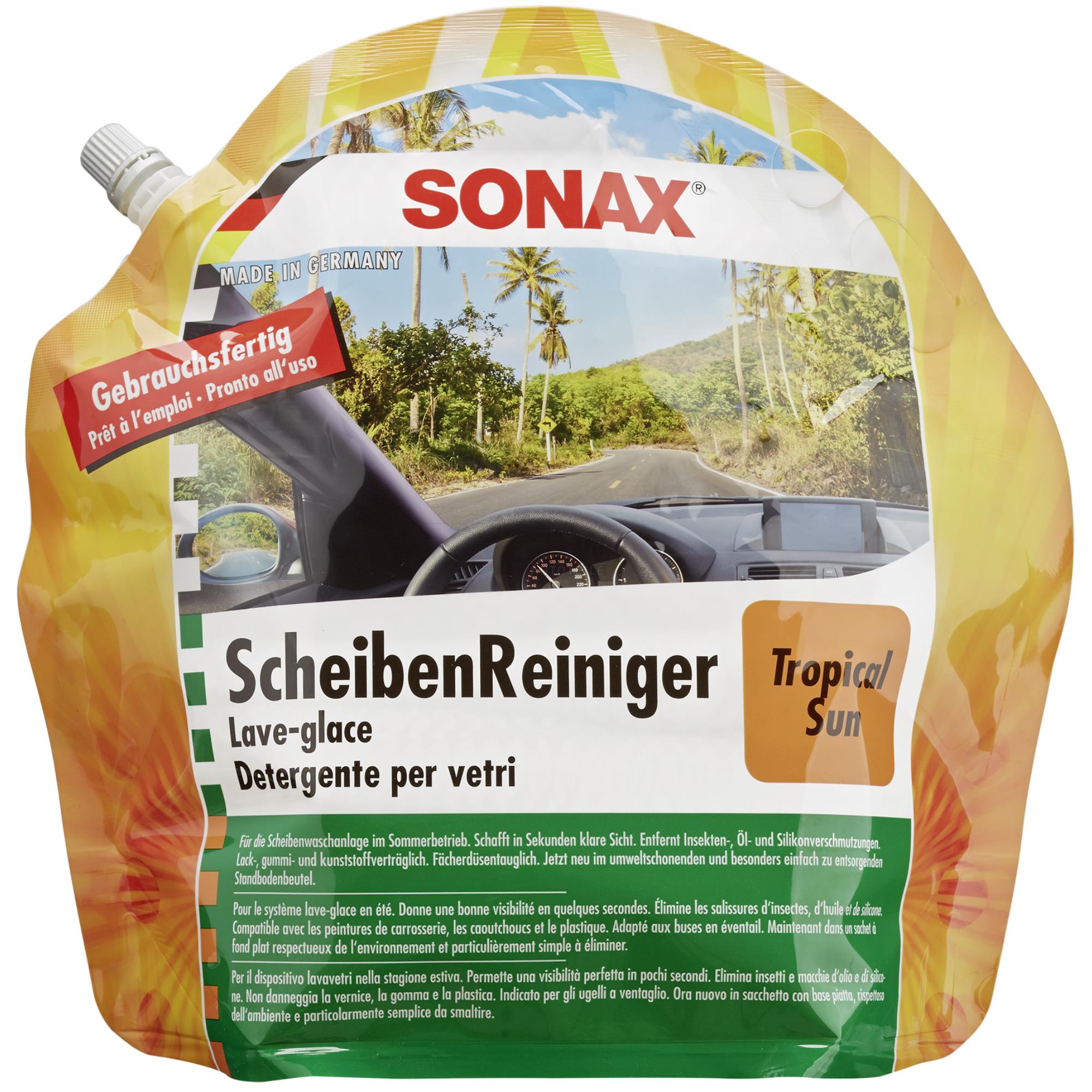 SONAX 03874410  ScheibenReiniger Sommer Gebrauchsfertig Tropical Sun 3 l