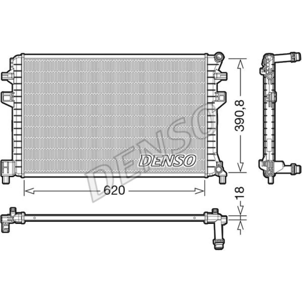 DENSO Kühler Wasserkühler Motorkühler für VW Passat Variant 3G5 2.0 TDI