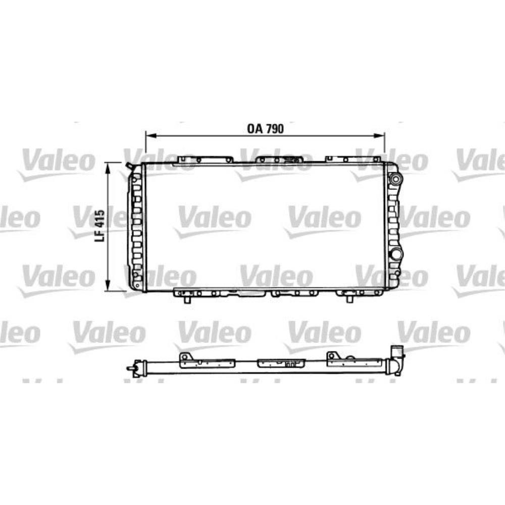 VALEO Wasserkühler Motorkühler Alu für Fiat Ducato Pritsche/Fahrgestell 230
