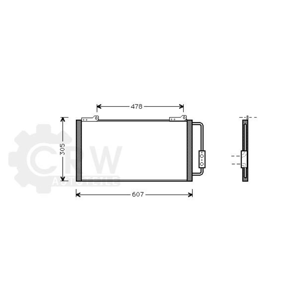 Kondensator Klimaanlage für Rover 200 RF 400 Hatchback RT XW