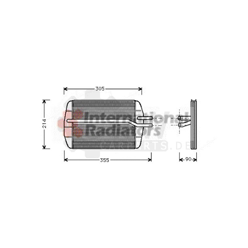 Wärmetauscher Innenraumheizung für Ford KA RB_ 1.3i 1.6i Fiesta IV JA_ JB_