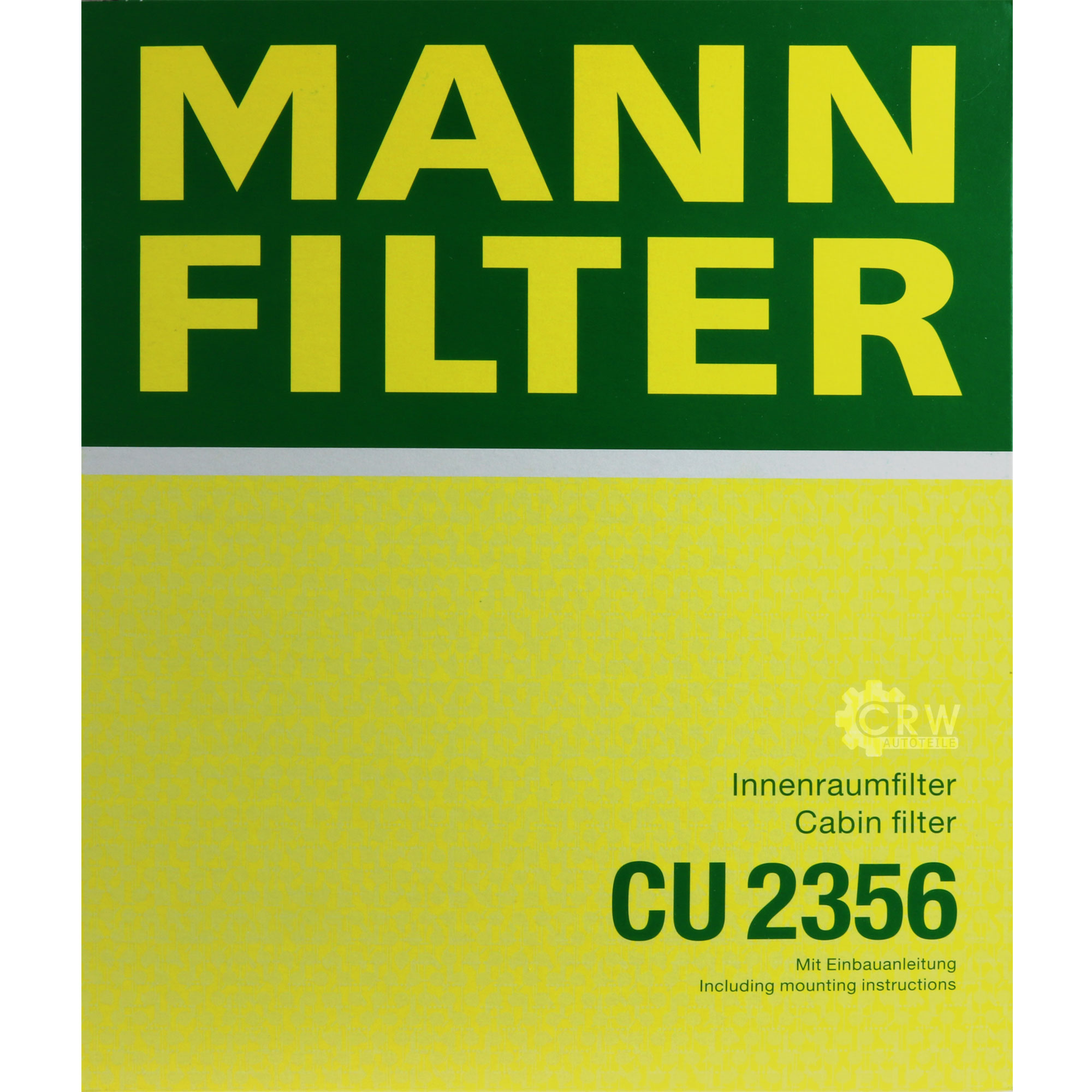 MANN-FILTER Innenraumfilter Pollenfilter CU 2356