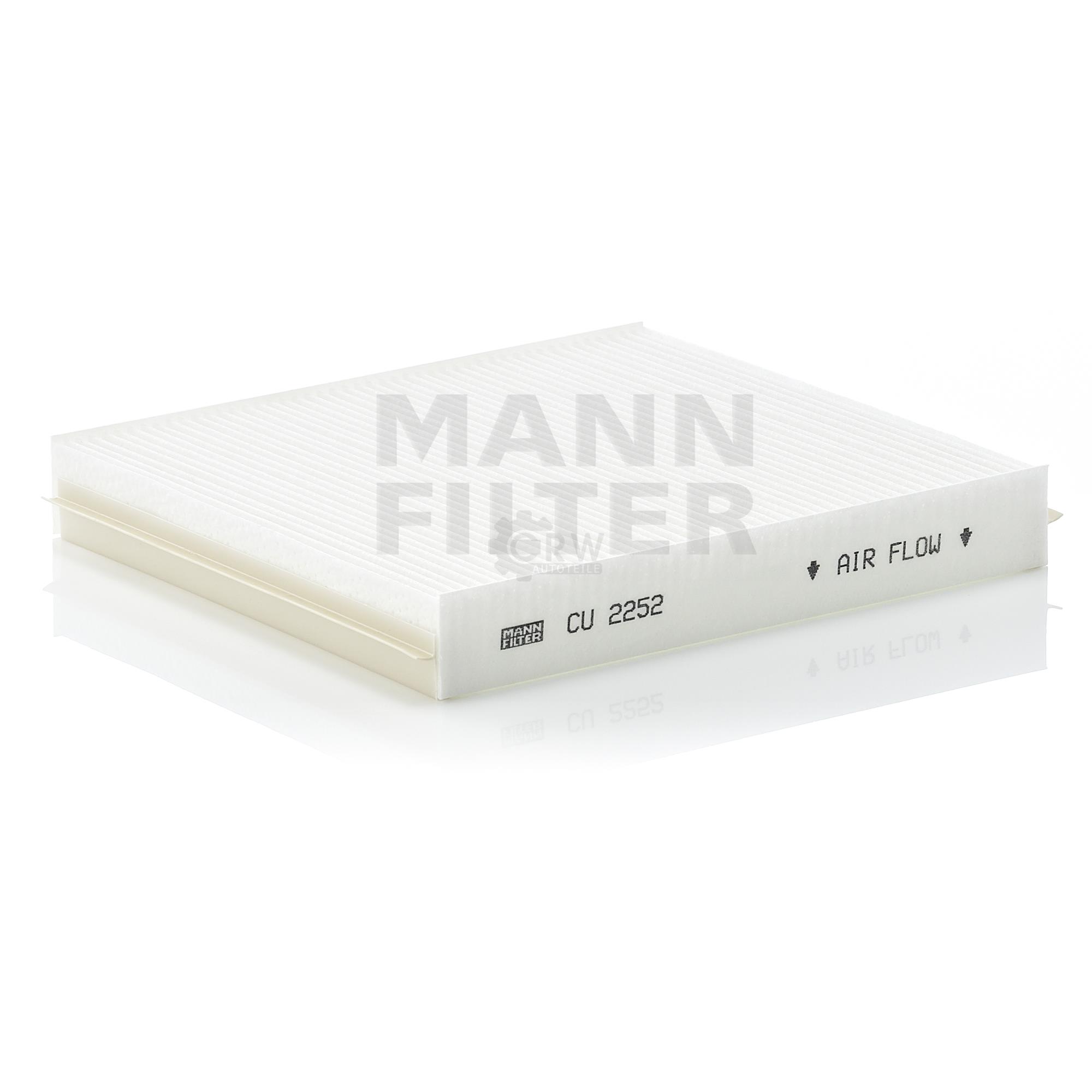 MANN-FILTER Innenraumluft Pollenfilter Innenraumfilter CU 2252
