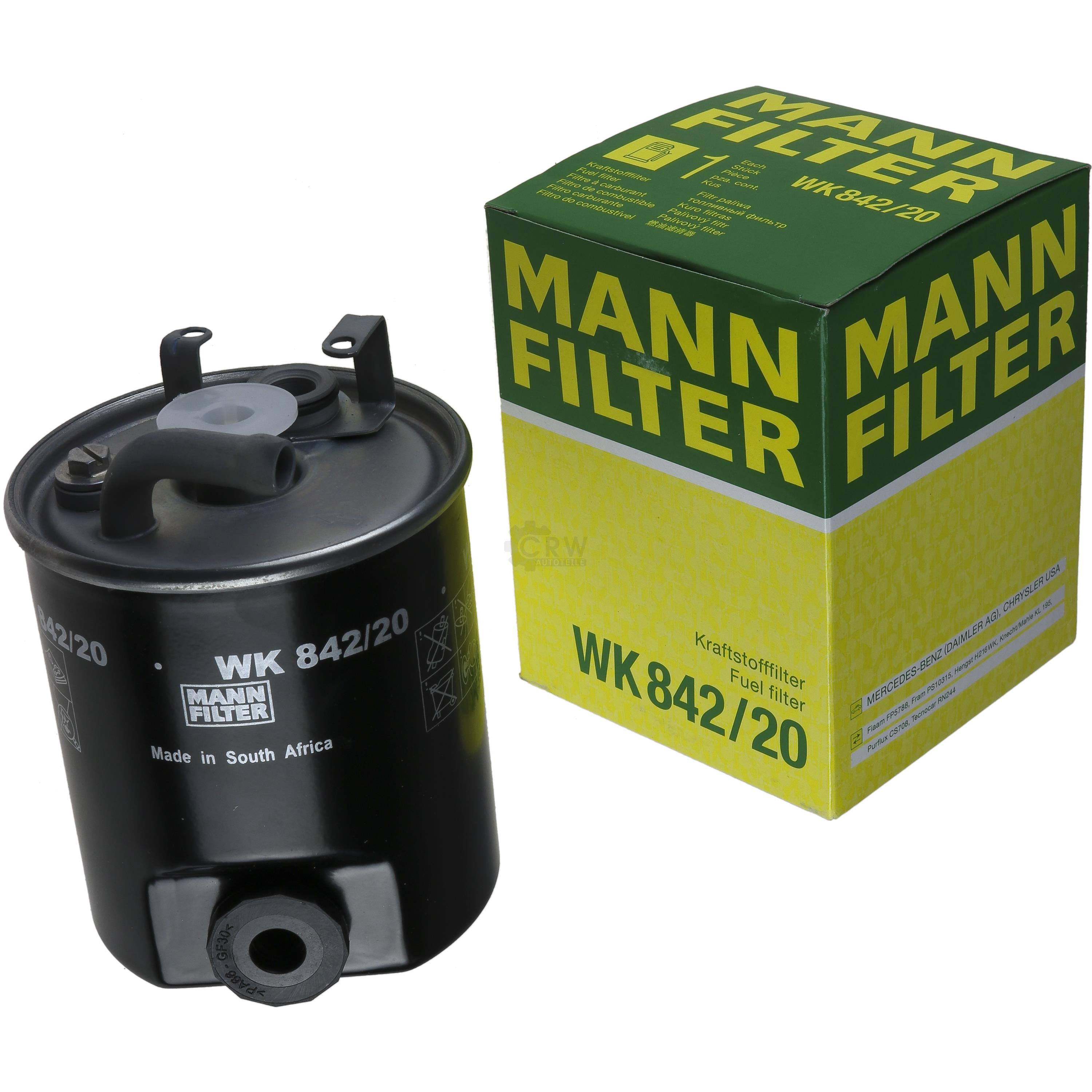 MANN-FILTER Kraftstofffilter WK 842/20 Fuel Filter
