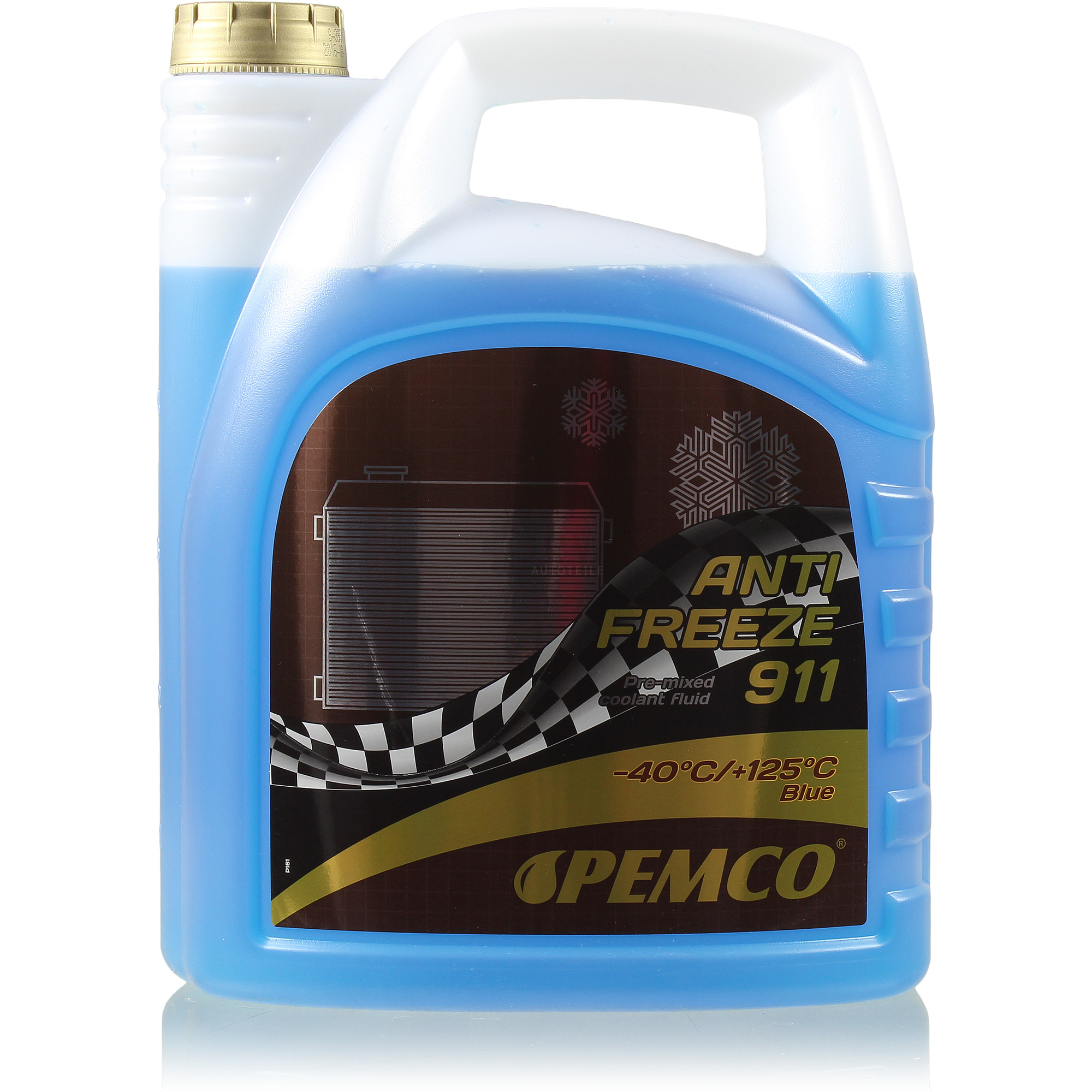 5 Liter PEMCO Antifreeze 911 Kühlerfrostschutz blau Fertiggemisch Typ G11