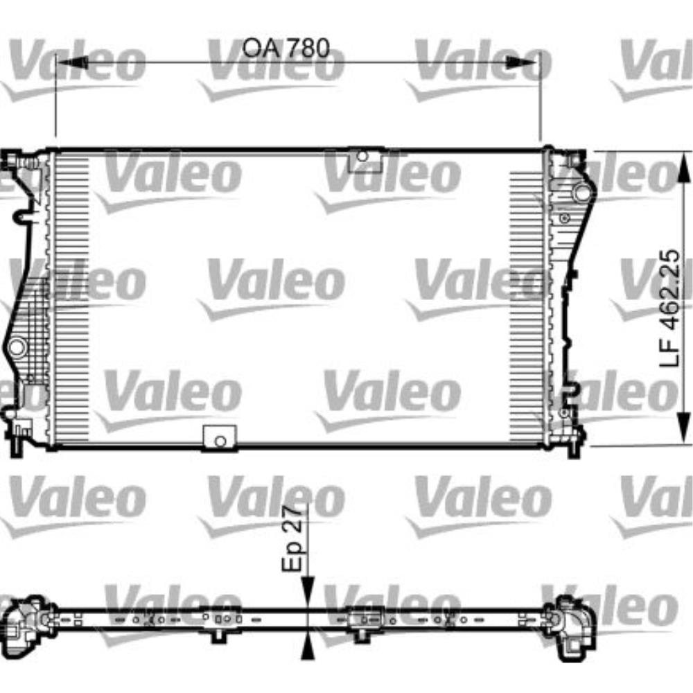 VALEO Wasserkühler Motorkühler Alu für Renault Trafic II Bus JL 2.0 dCi 115