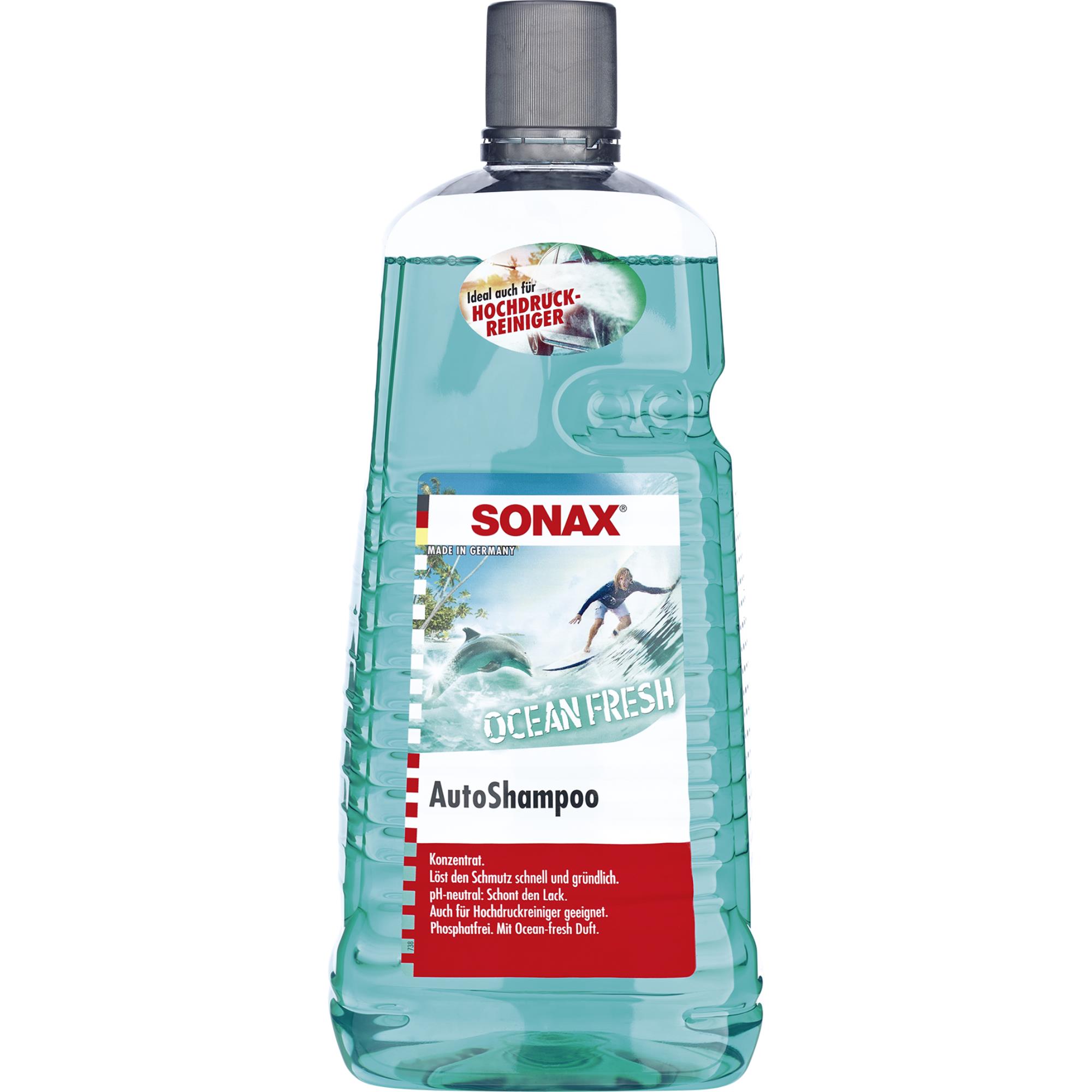 SONAX 03255410 AutoShampoo Konzentrat Ocean-Fresh Auto Shampoo 2 Liter