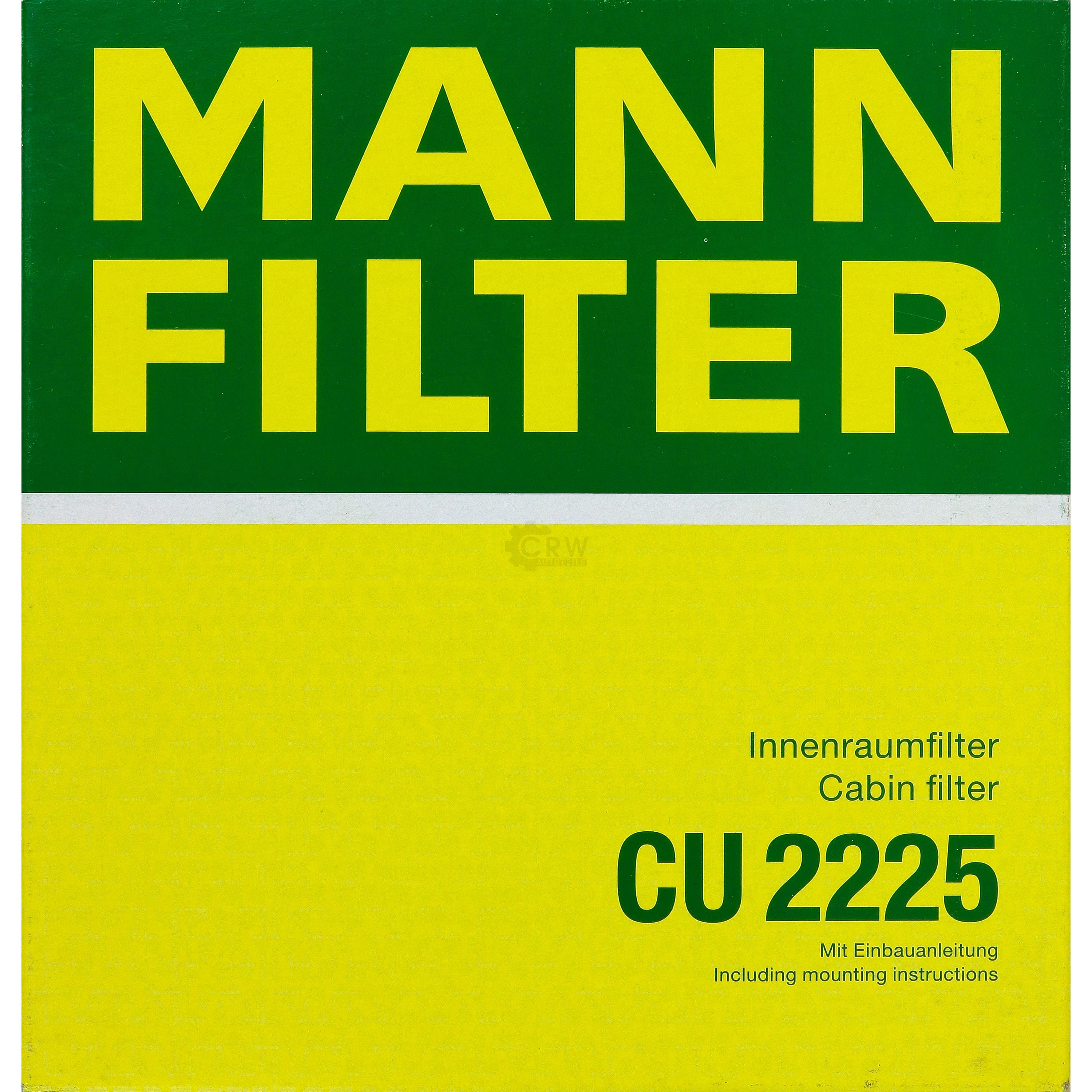 MANN-FILTER Innenraumfilter Pollenfilter CU 2225