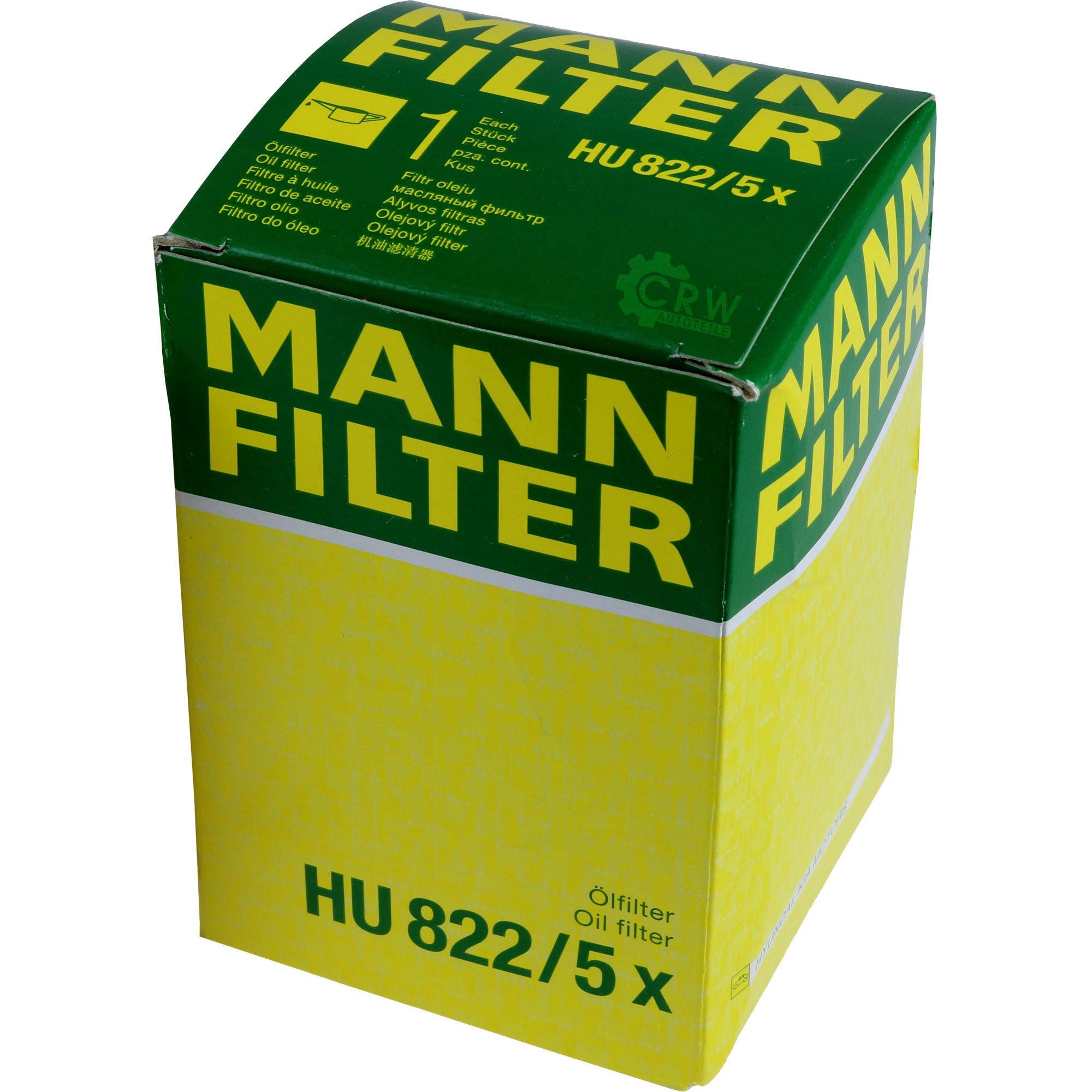 MANN-FILTER Ölfilter HU 822/5 x Oil Filter