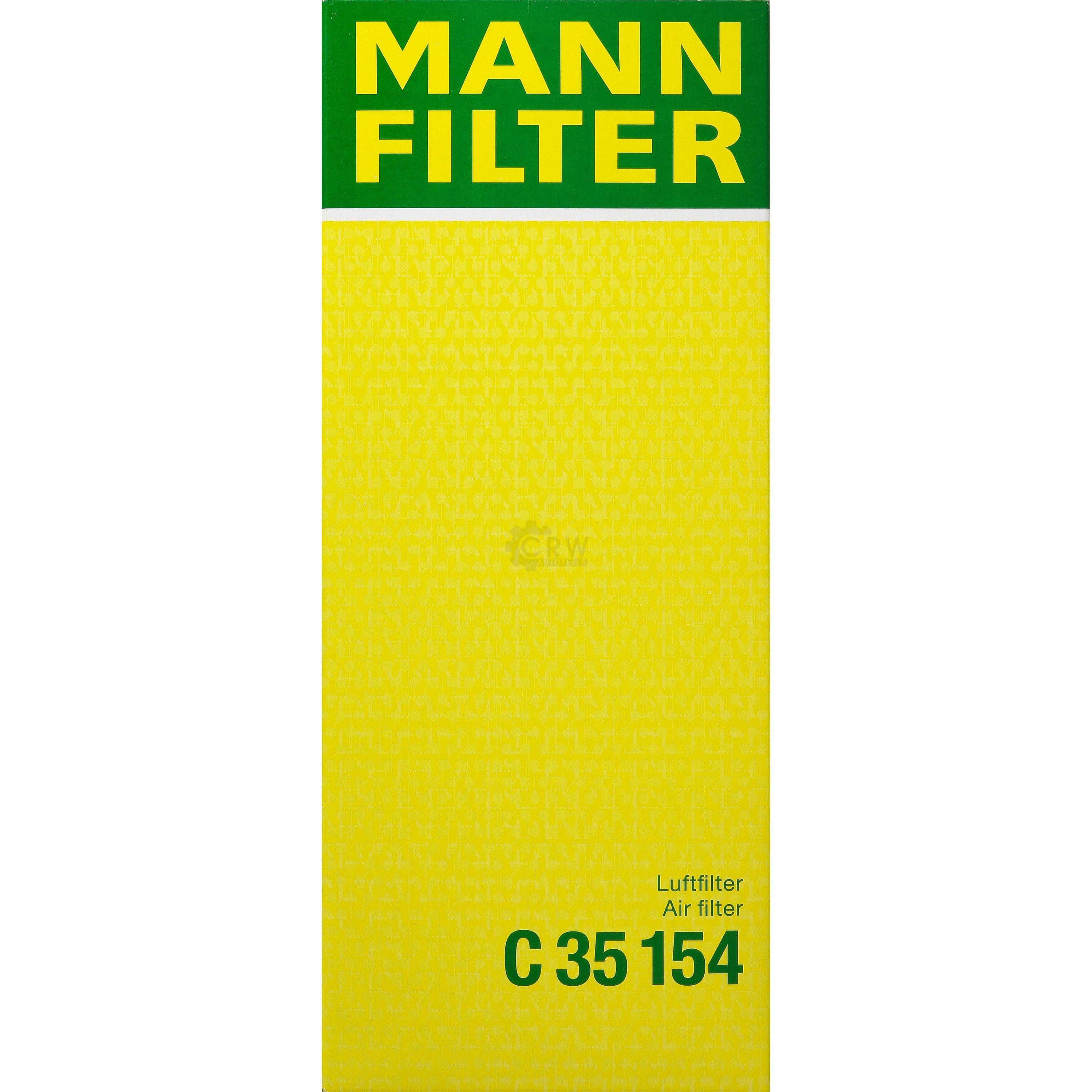 MANN-FILTER Luftfilter für VW Touran 1T1 1T2 2.0 TDI 16V 1.9 1T3 1.4 TSI