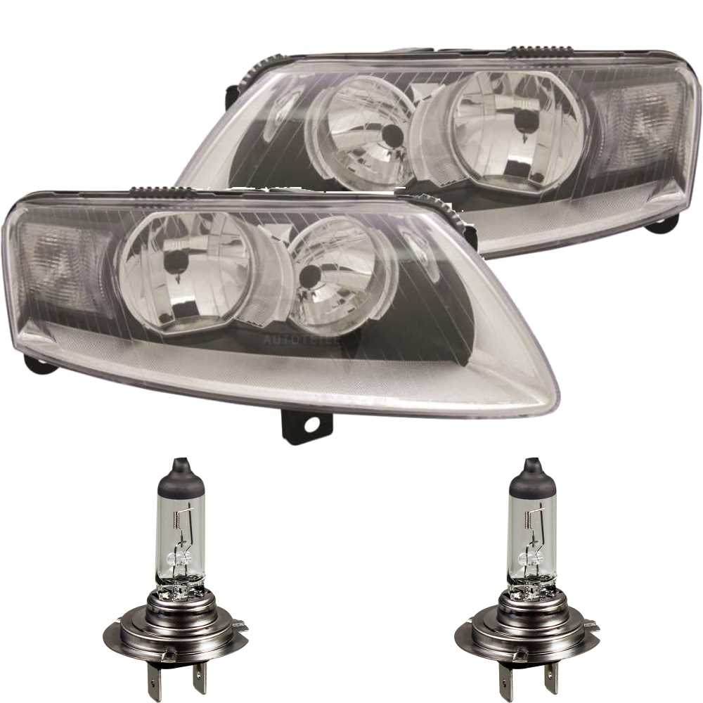 Scheinwerfer Set für Audi A6 C6 4F Bj. 08-10 Allroad Avant Facelift Tagfahrlicht