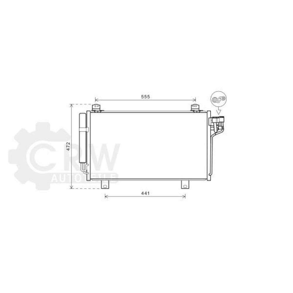 Kondensator Klimaanlage für Mazda 3 BM Stufenheck 6 Kombi GJ GH