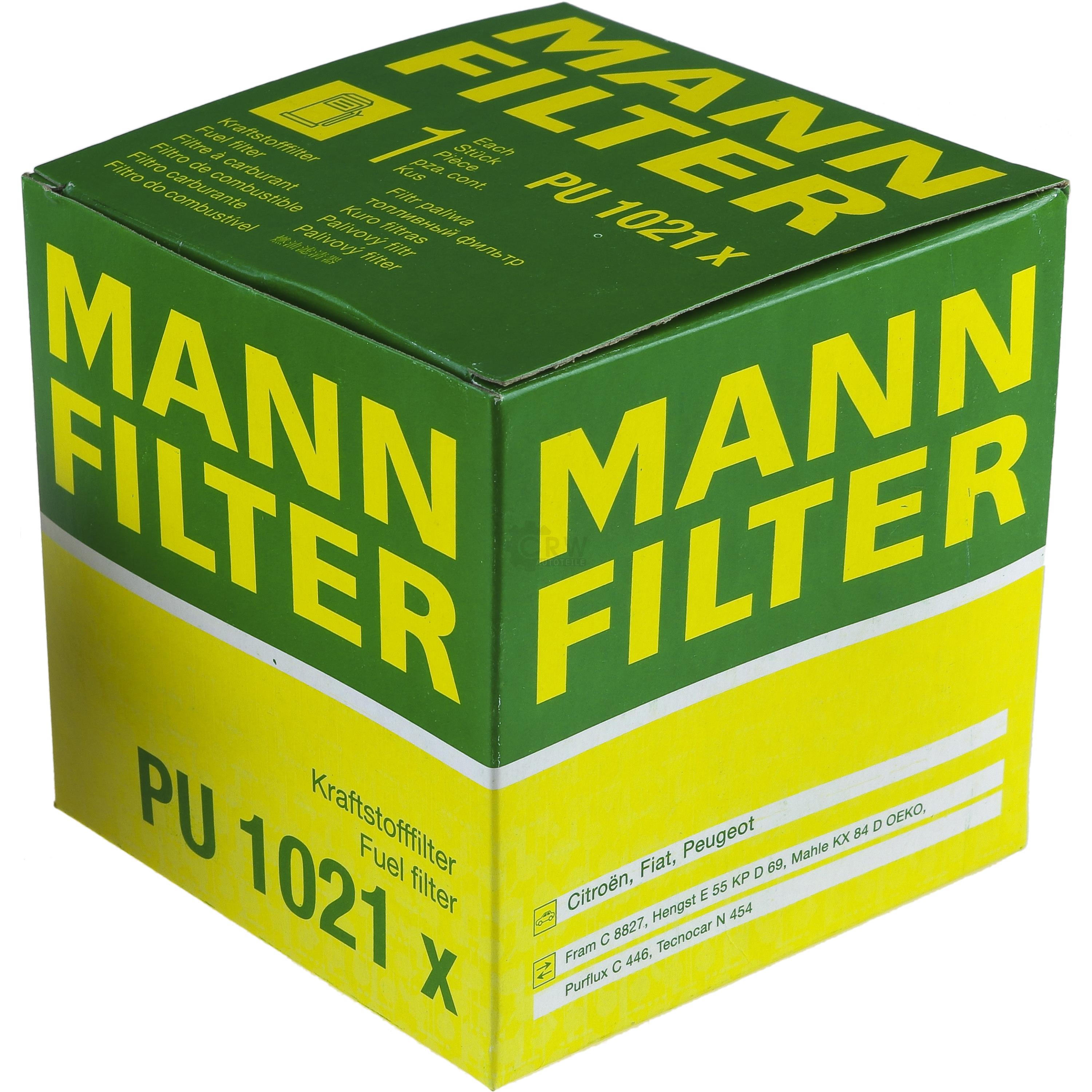 MANN-FILTER Kraftstofffilter PU 1021 x Fuel Filter