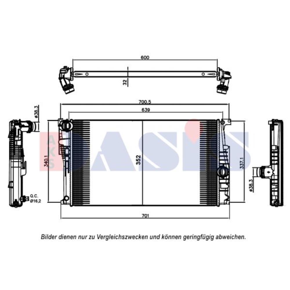 Kühler Wasserkühler Motorkühler für BMW 1er F20 116i 116d 118i F21